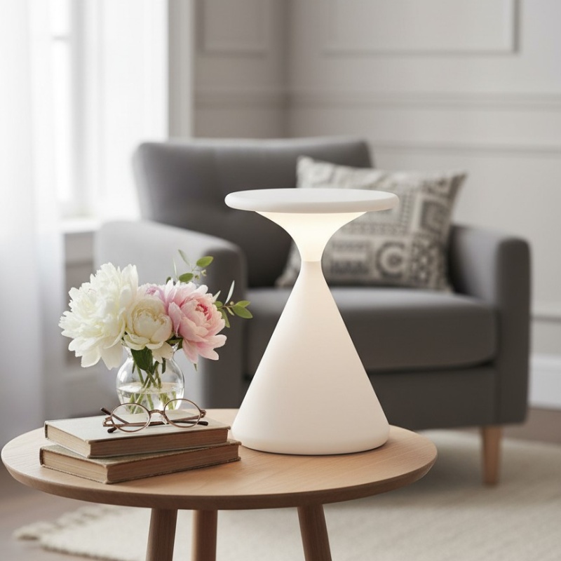 Lampe Salt Pepper avec fleurs