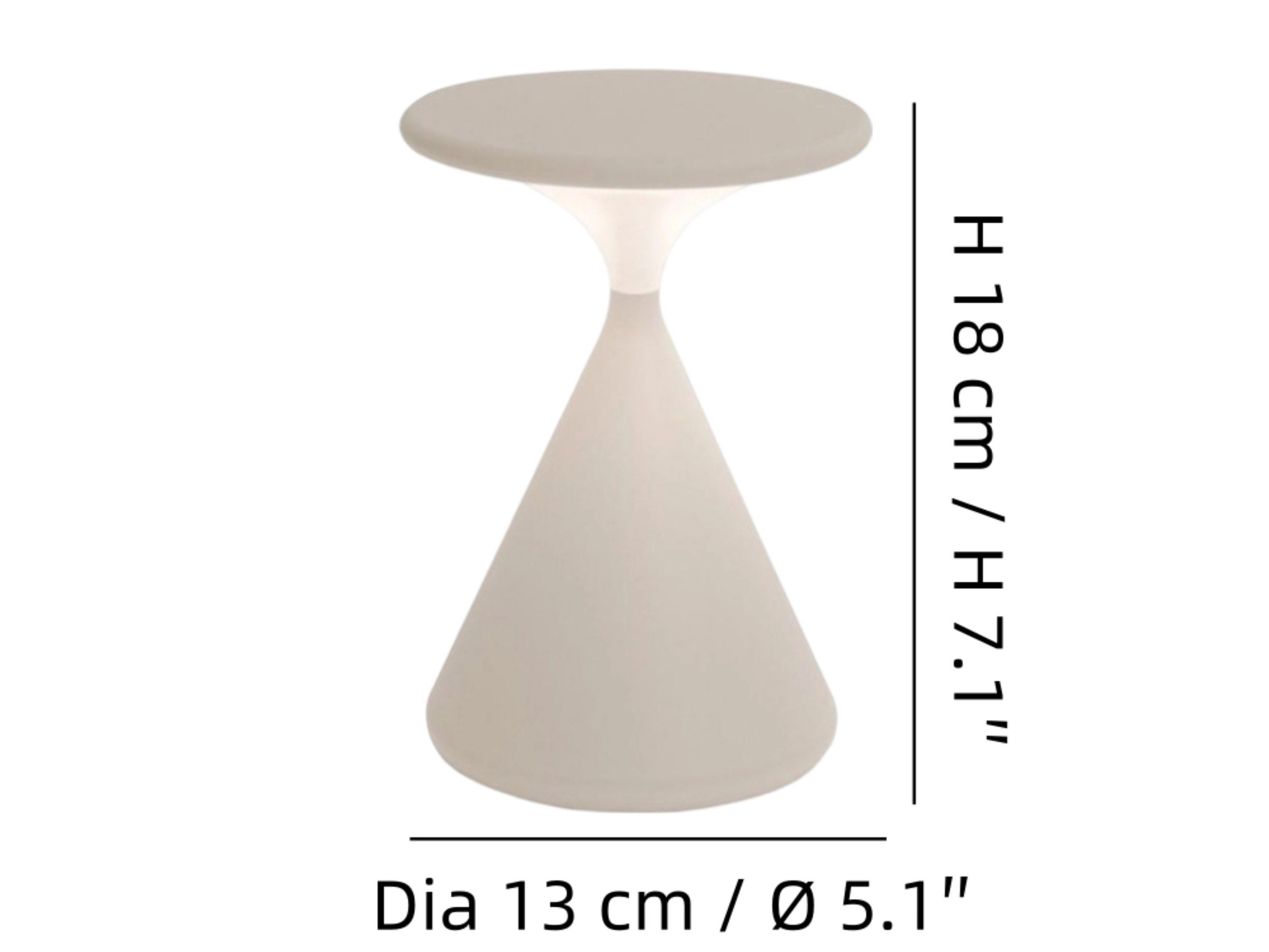 Dimensions de la lampe Salt Pepper