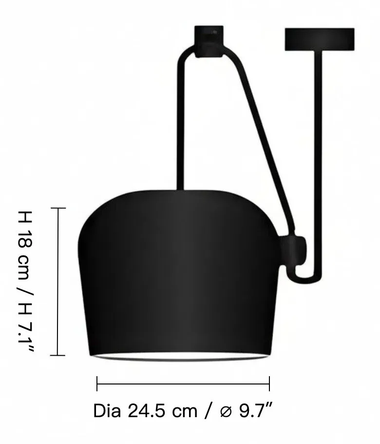 Schéma de la coupelle 24.5 cm, 18 cm de haut