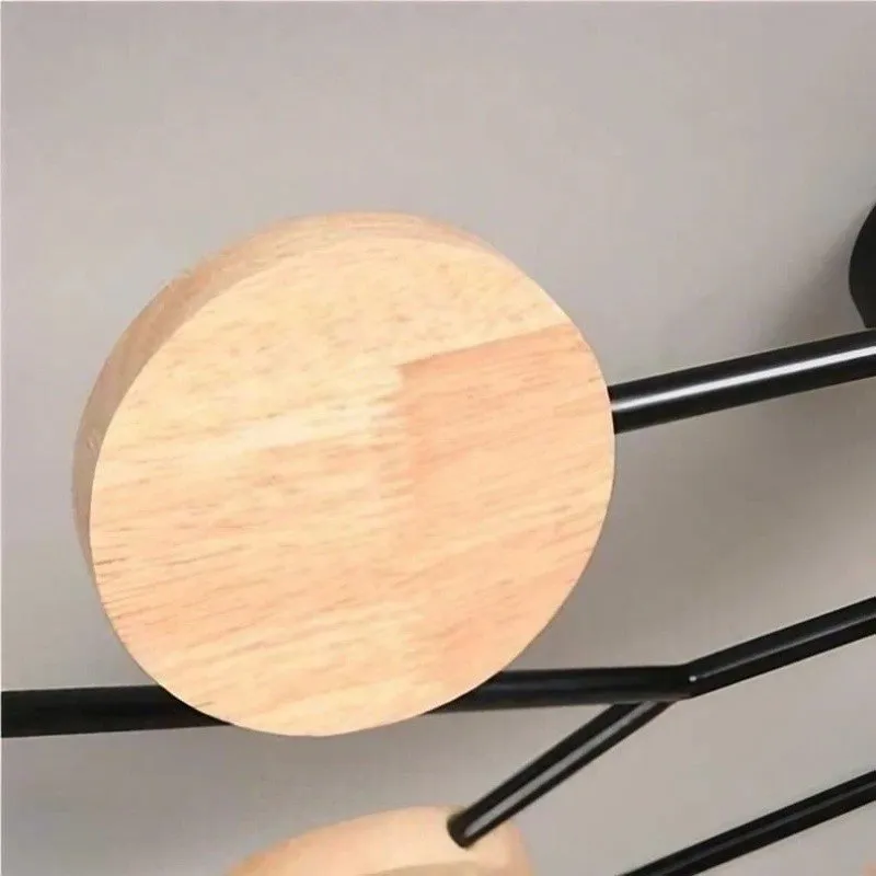 Close-up van een licht houten rondje