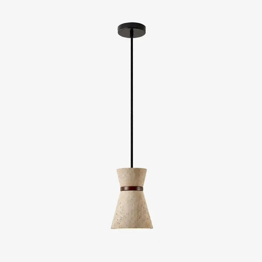 Colgante con aro de madera