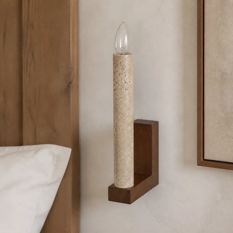 Aplique vela de piedra