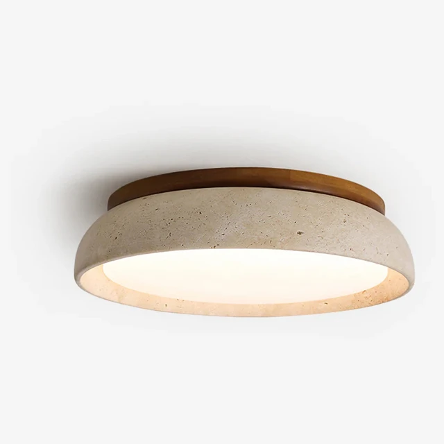 Scandinavian travertine ceiling light