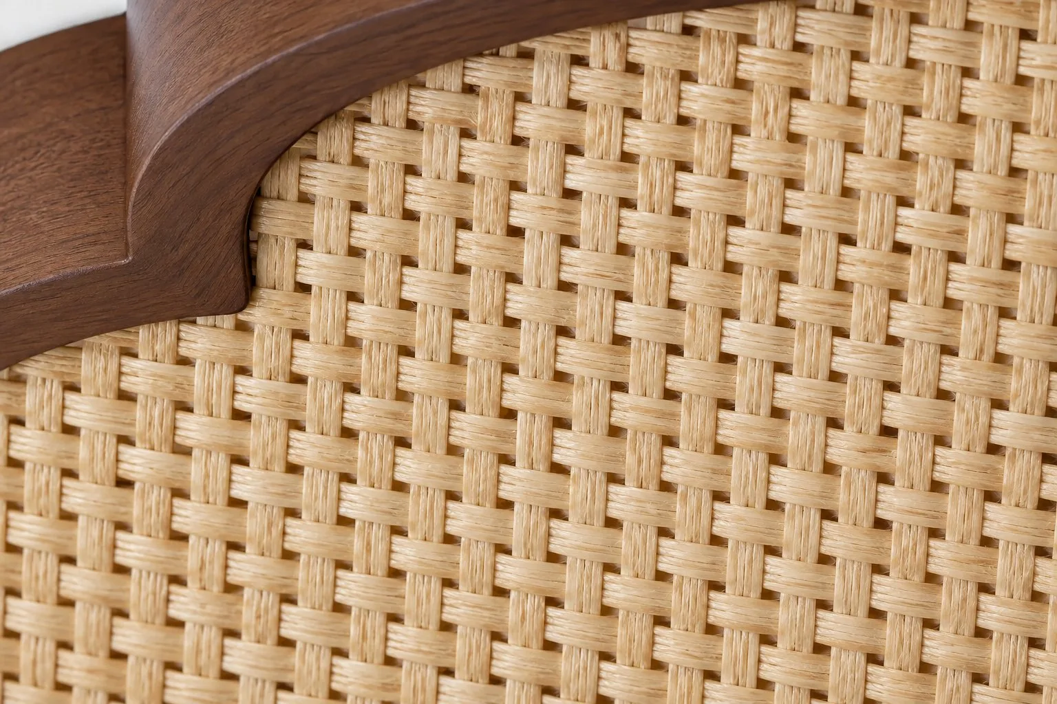 Detail van het natuurlijke rotanvlechtwerk