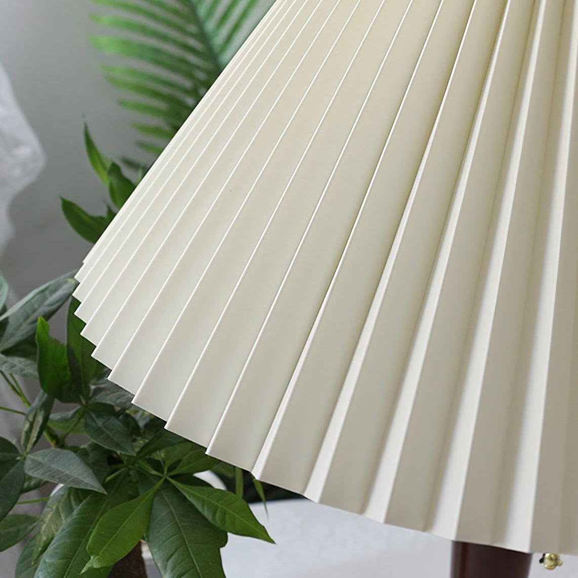 Cone Pleated Fabric Table Lamp - Vakkerlight