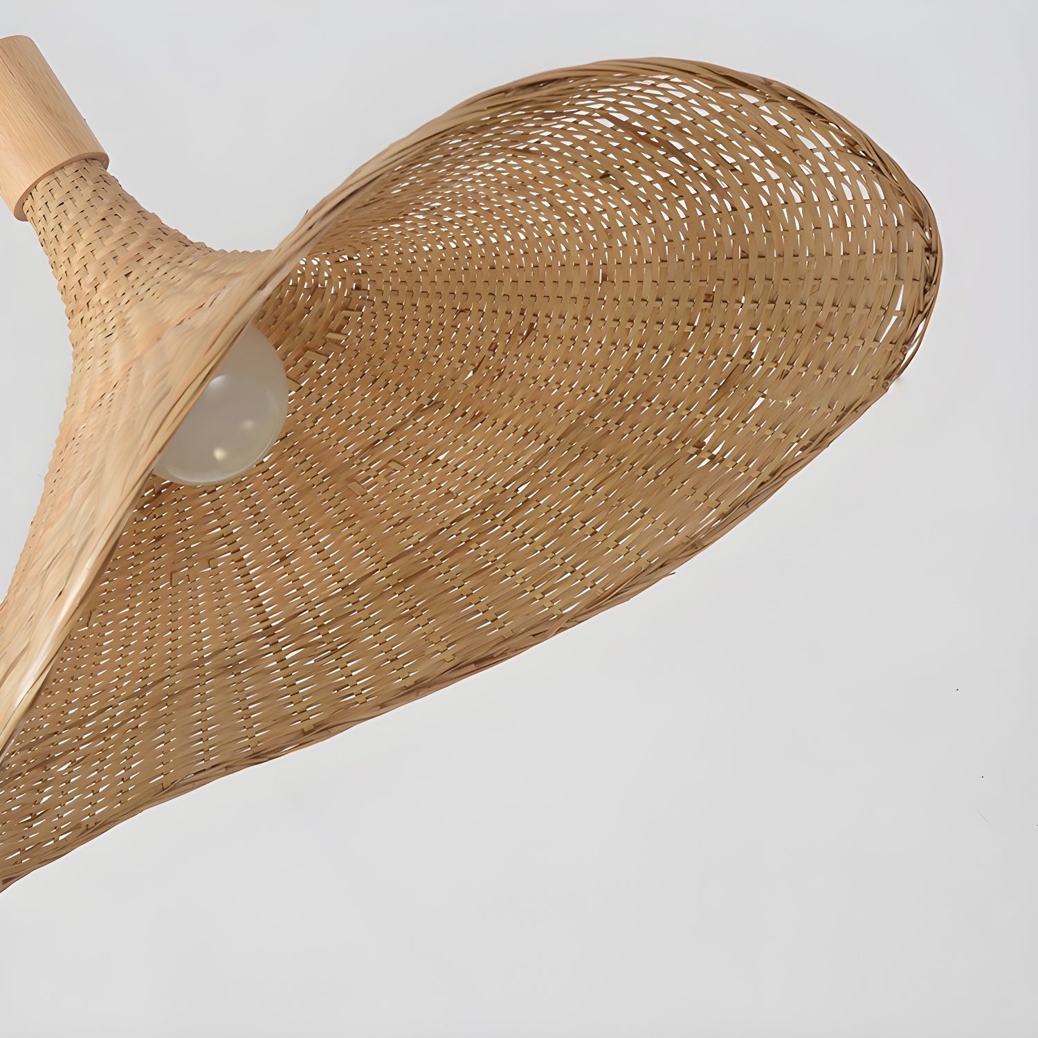 Rattan Weave Hat Pendant Light - Vakkerlight