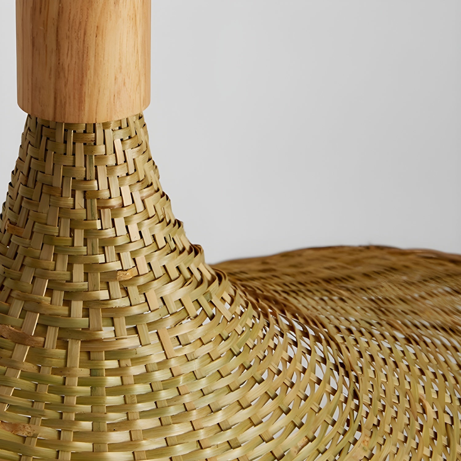 Rattan Weave Hat Pendant Light - Vakkerlight