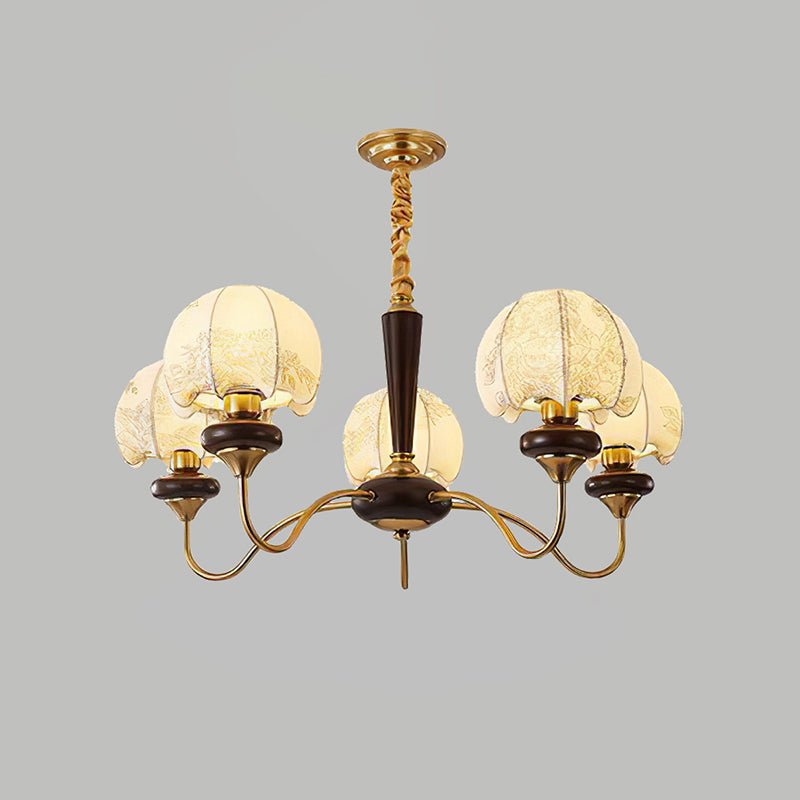 Mushroom Fabric Chandelier - Vakkerlight