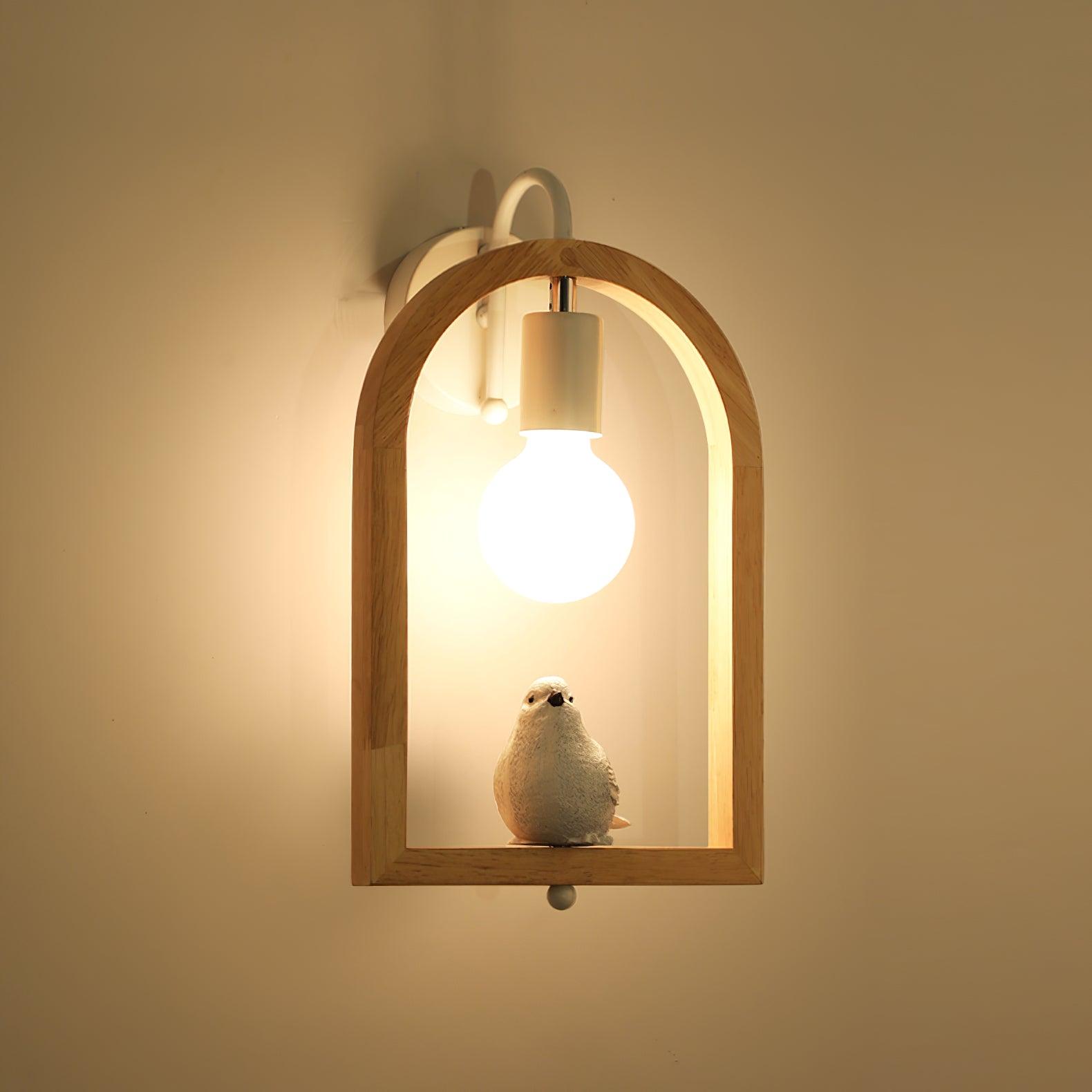 Wood Bird Resin Wall Light - Vakkerlight