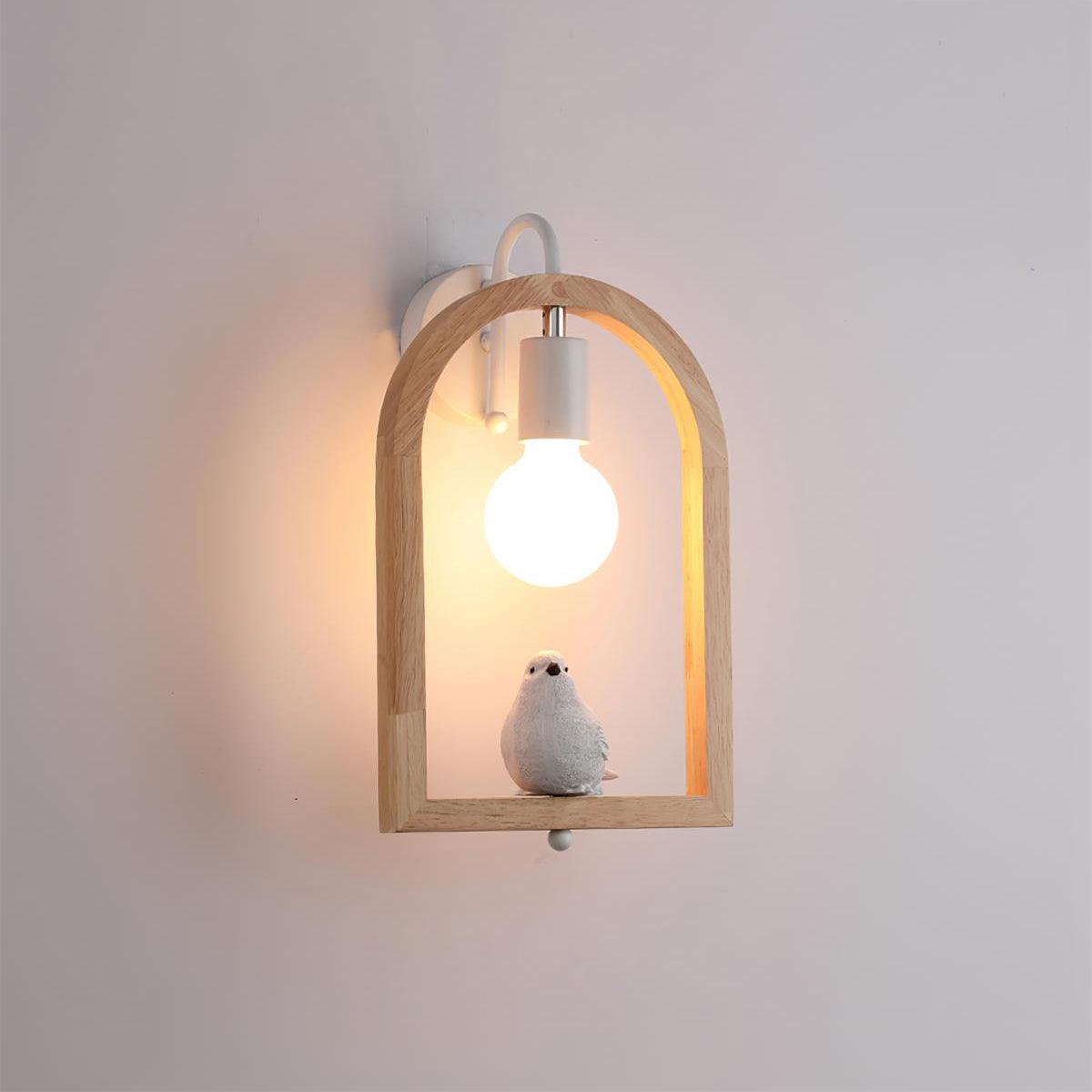 Wood Bird Resin Wall Light - Vakkerlight