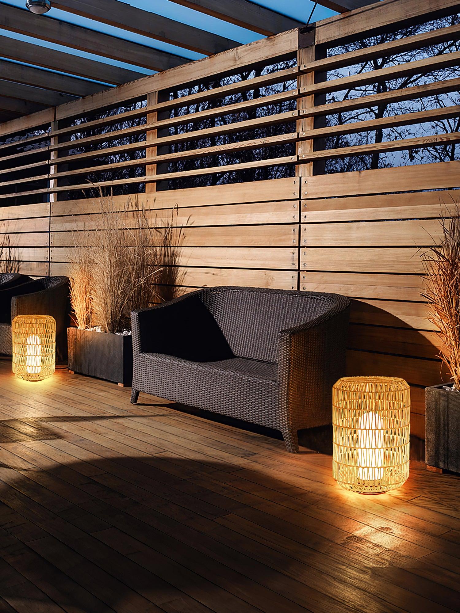 Woven Rattan Outdoor Lamp - Vakkerlight