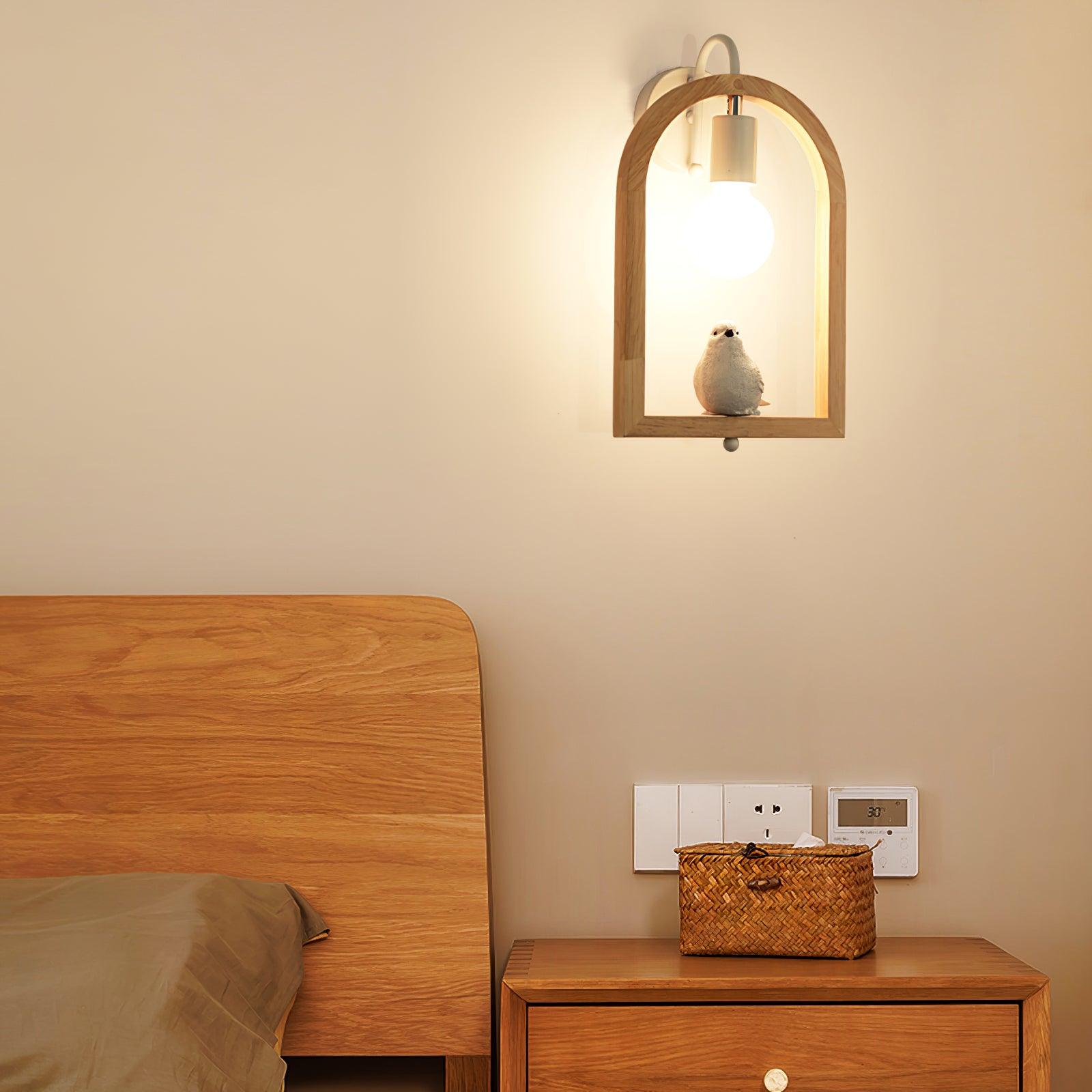 Wood Bird Resin Wall Light - Vakkerlight