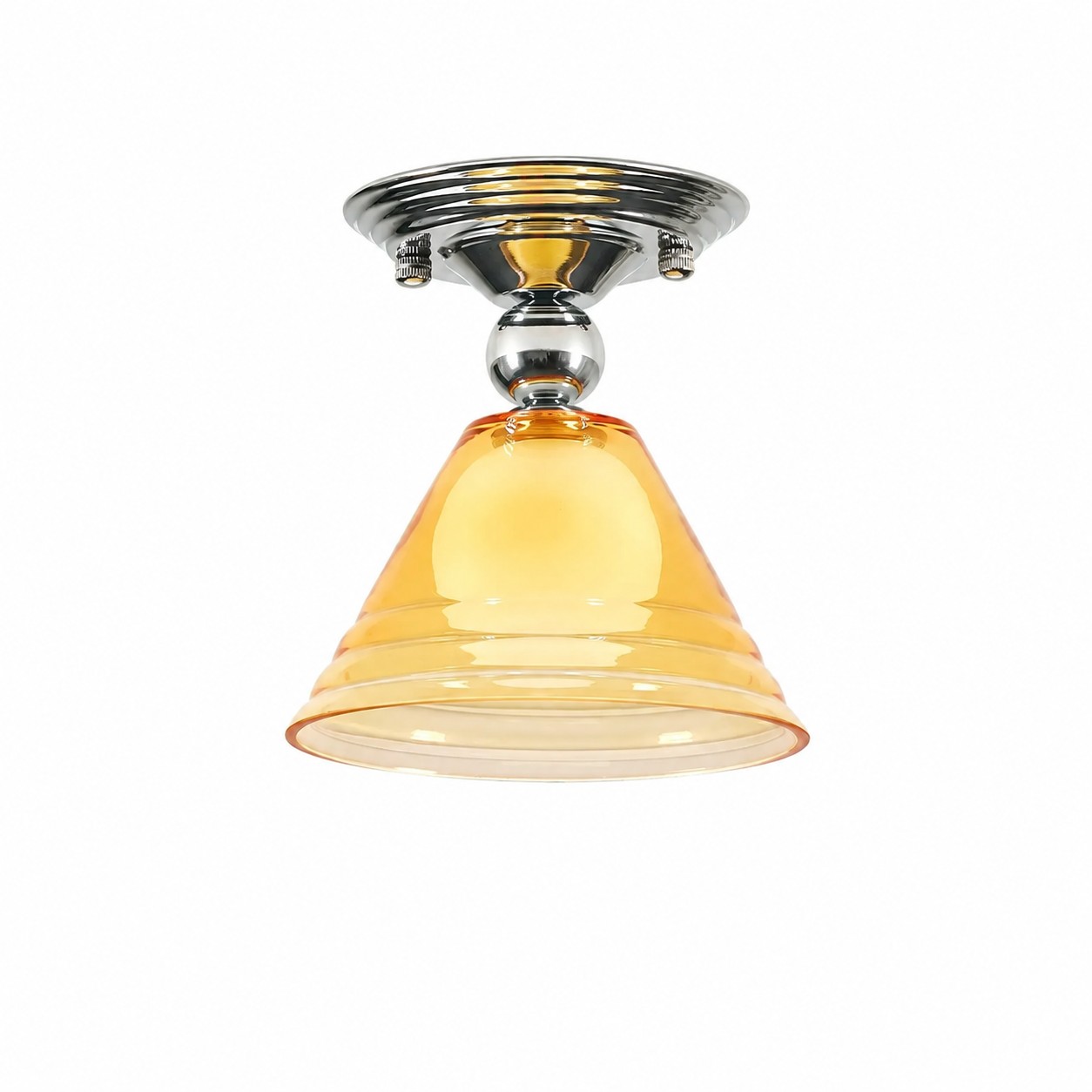 Hellgelber Glasschirm