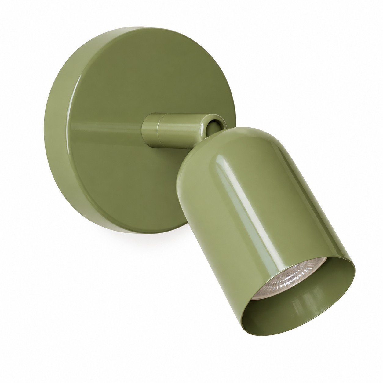 Groene wandlamp, bedraad