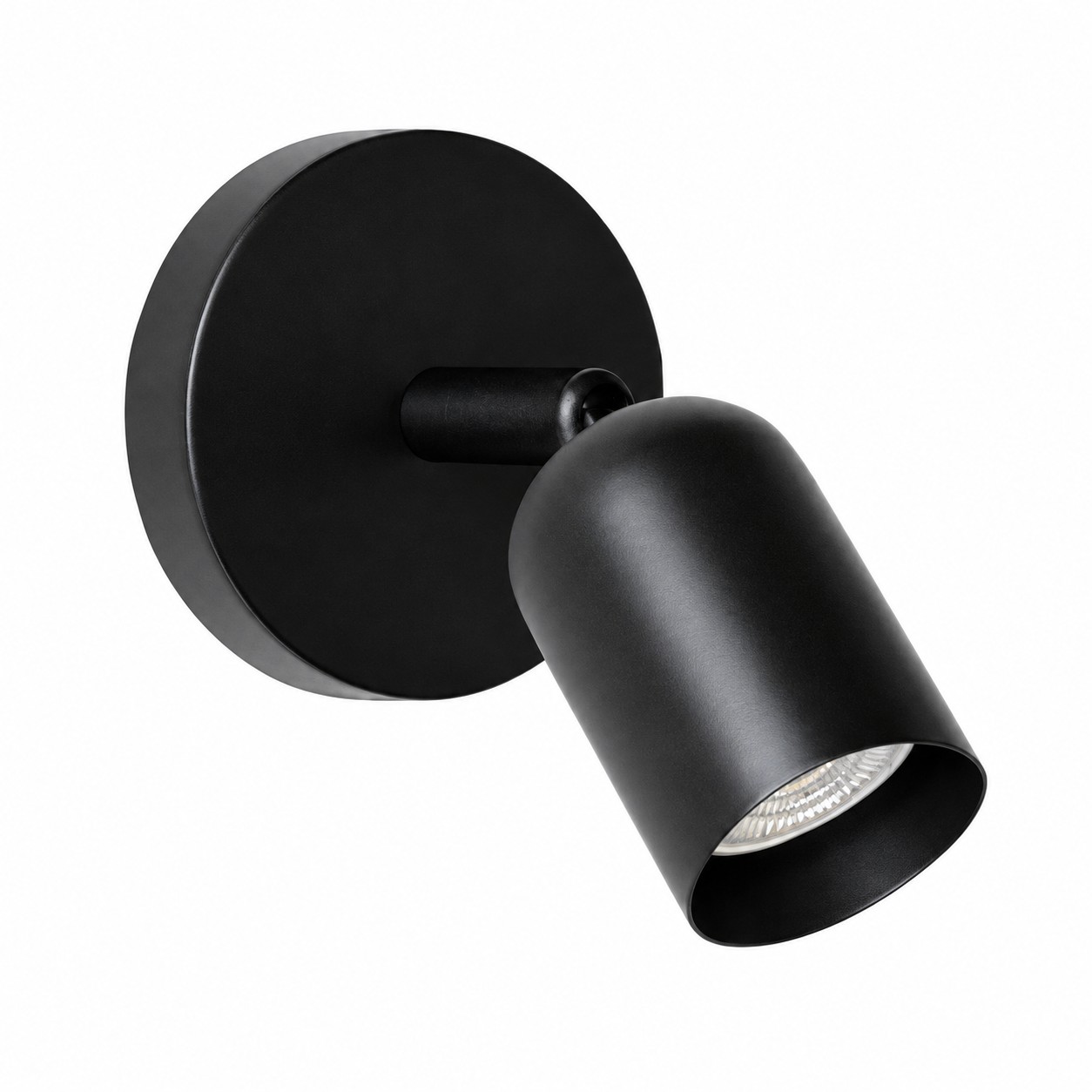 Zwarte wandlamp, bedraad