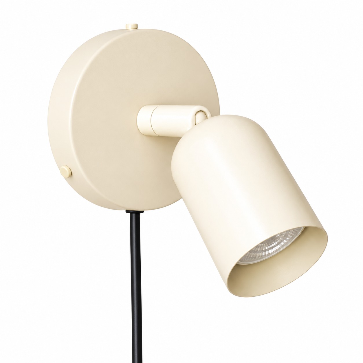 Witte wandlamp, stekkerkabel