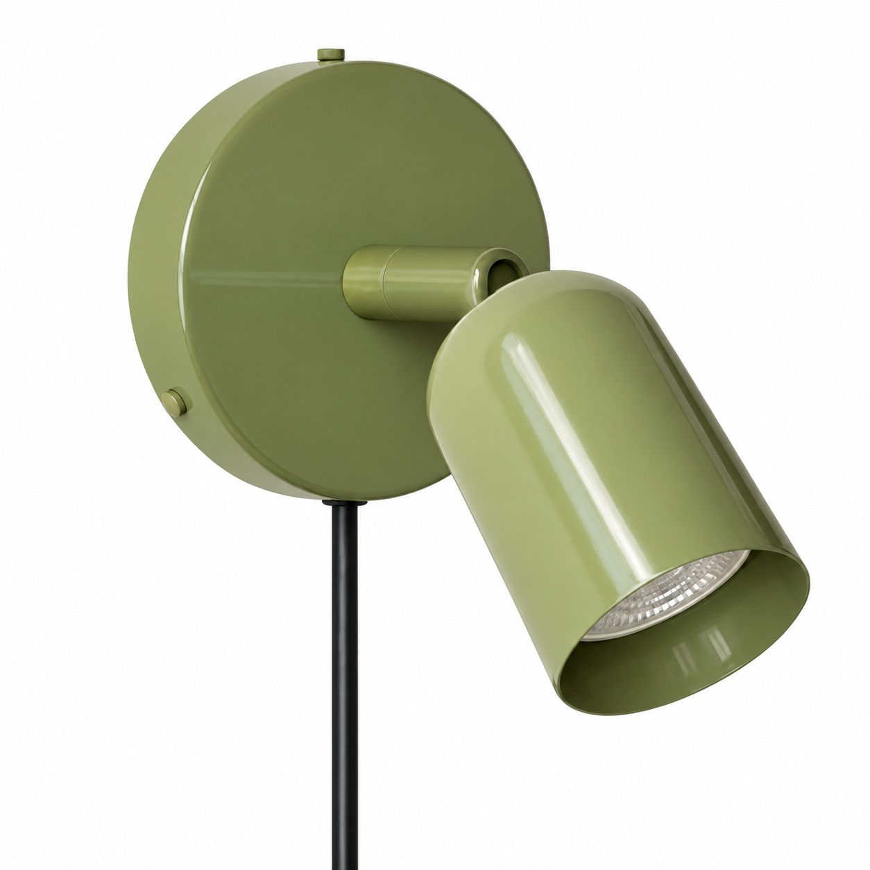 Groene wandlamp, stekkerkabel