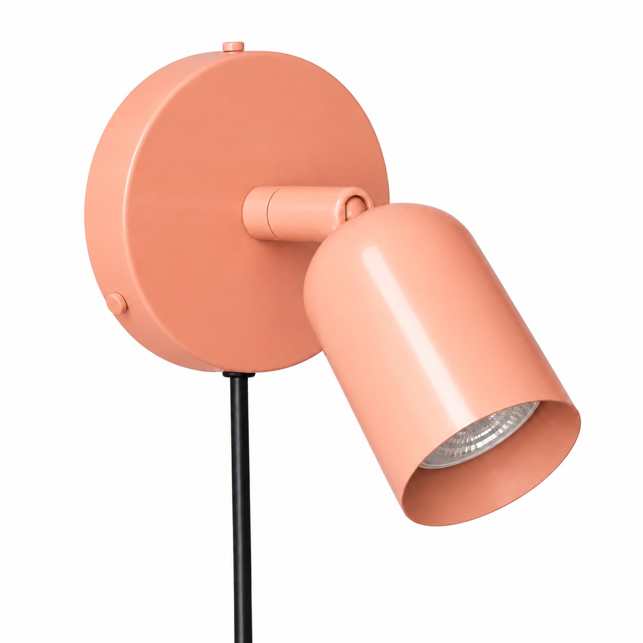 Roze wandlamp, stekkerkabel