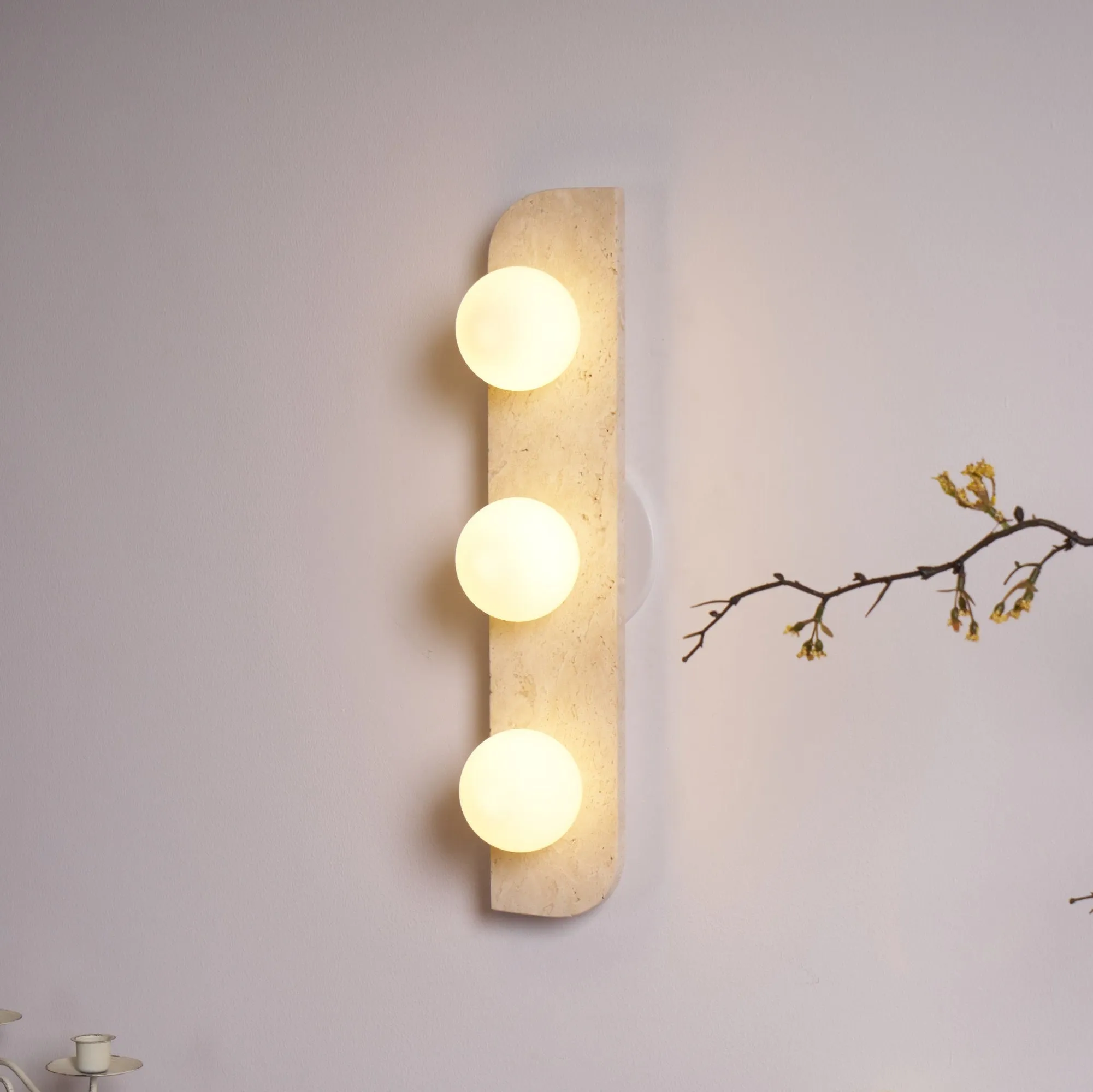 Elysian Travertine Wall Light - Vakkerlight