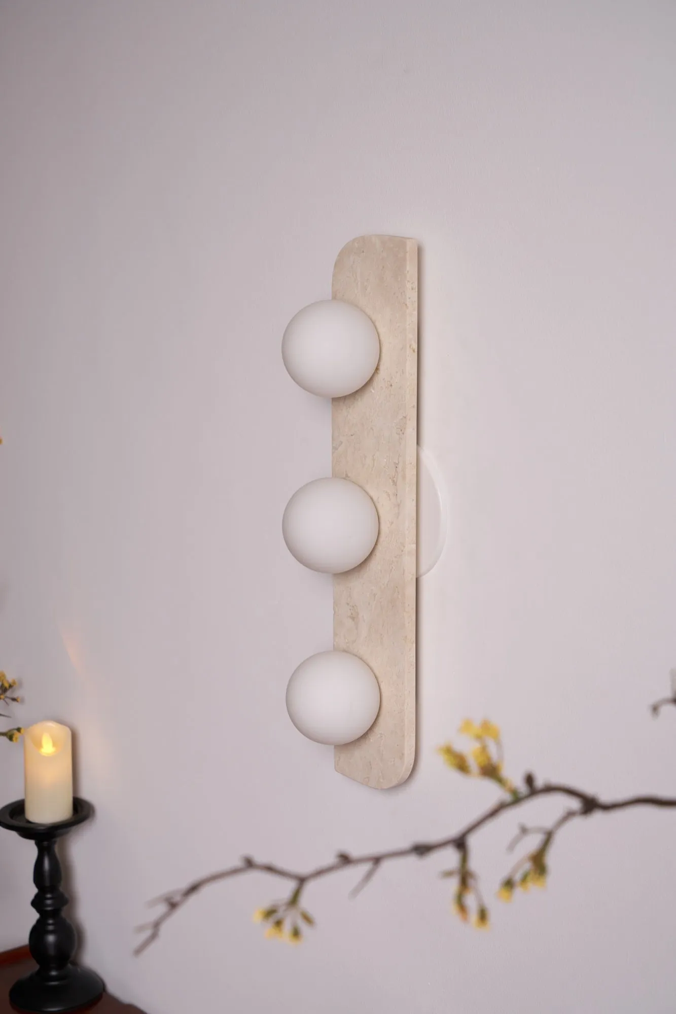 Elysian Travertine Wall Light - Vakkerlight