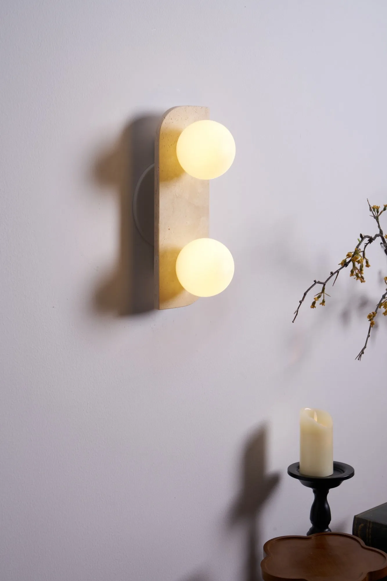 Elysian Travertine Wall Light - Vakkerlight