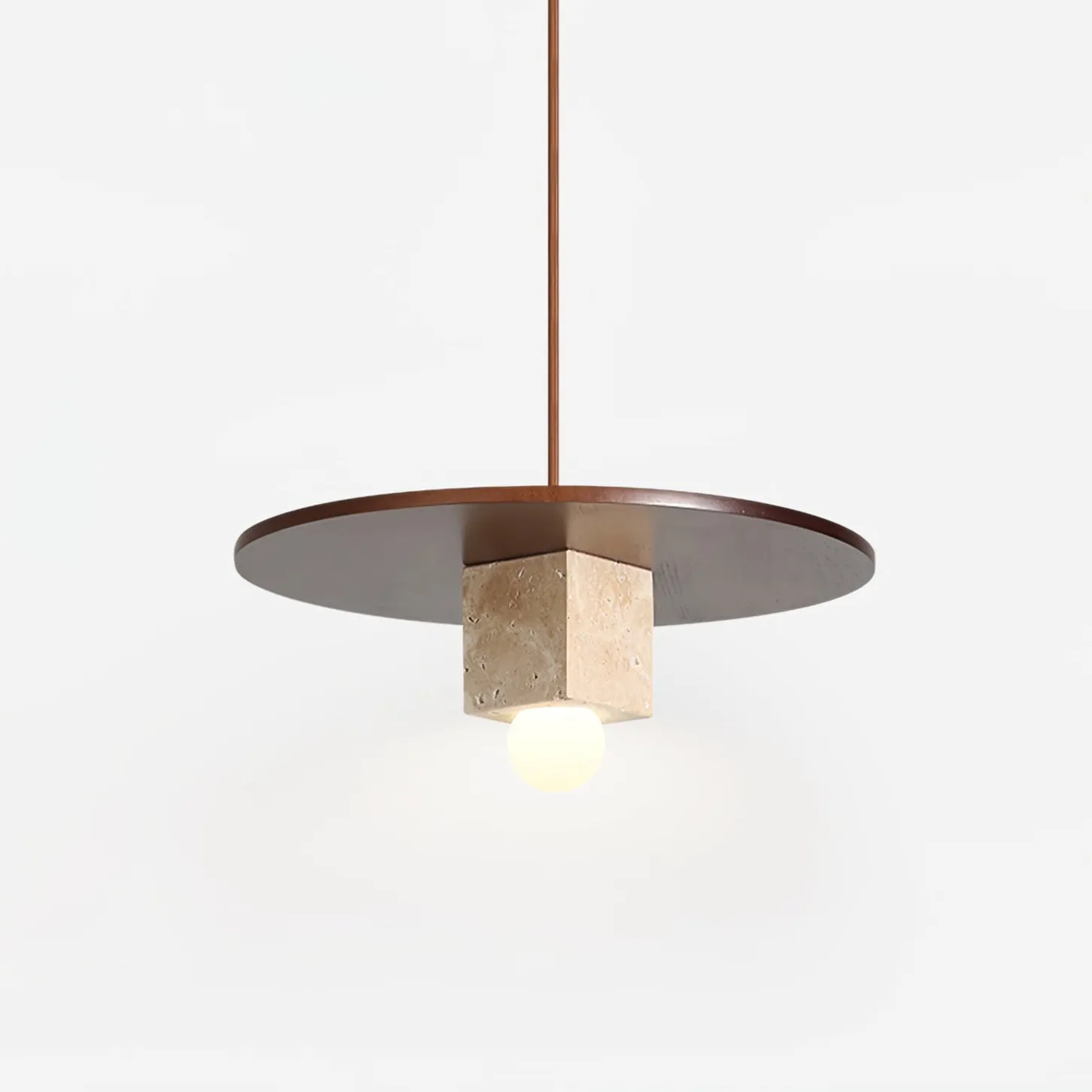 Tondo Stone Disc Pendant Light - Vakkerlight