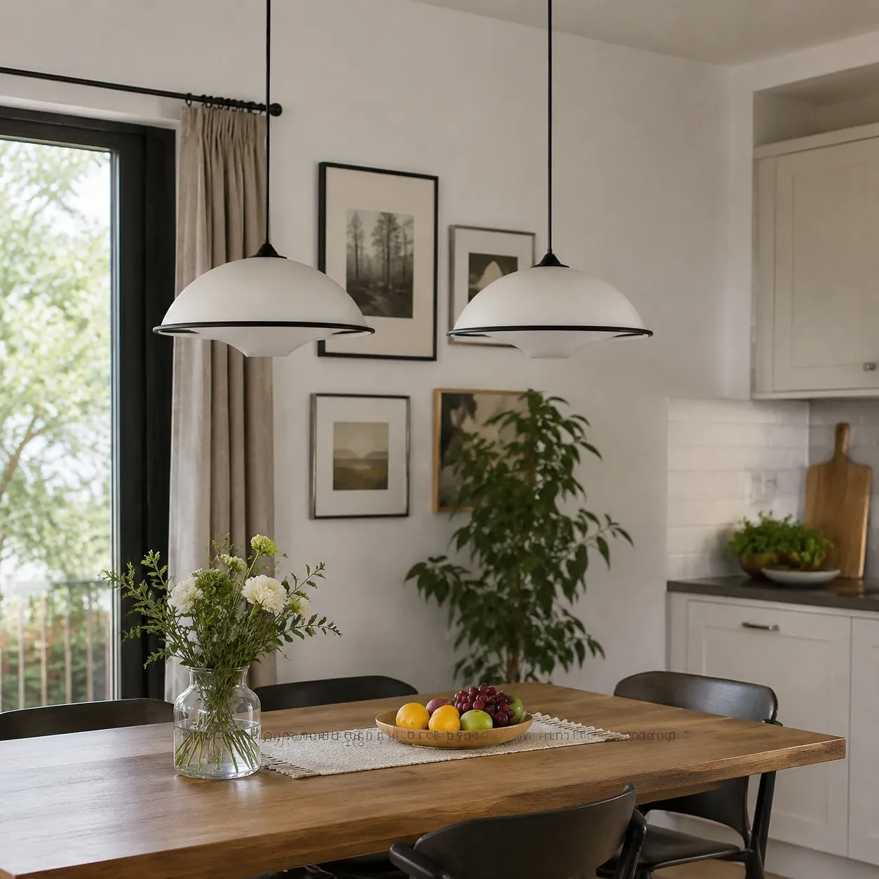 dining table pendant lamp scene