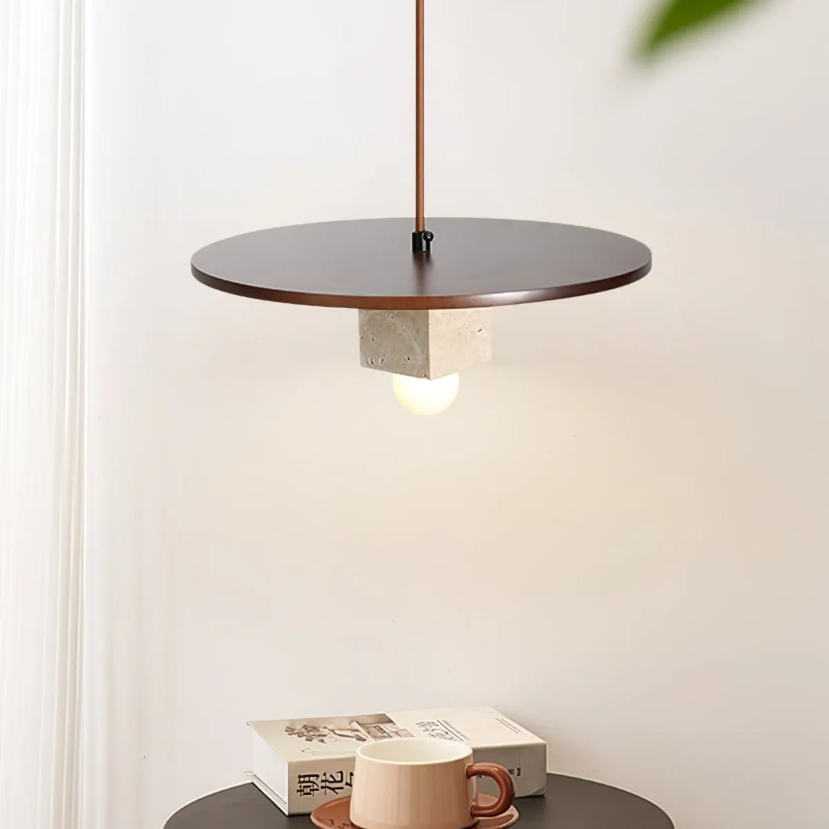 Tondo Stone Disc Pendant Light - Vakkerlight