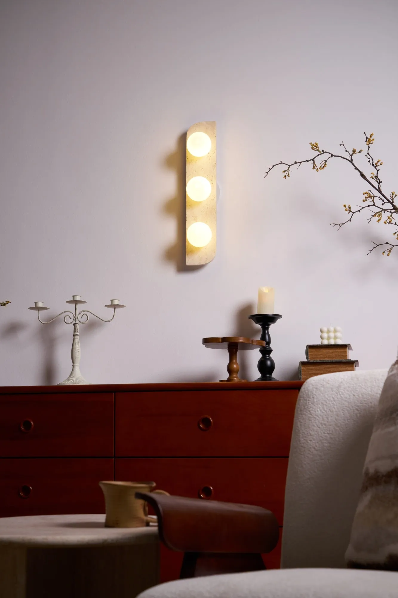 Elysian Travertine Wall Light - Vakkerlight