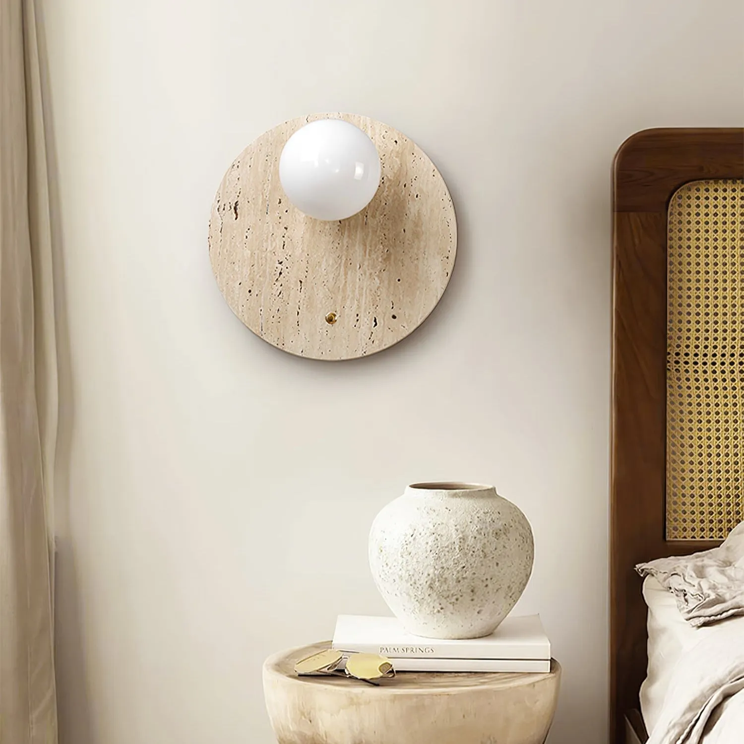 Luna Travertine Wall Sconce - Vakkerlight