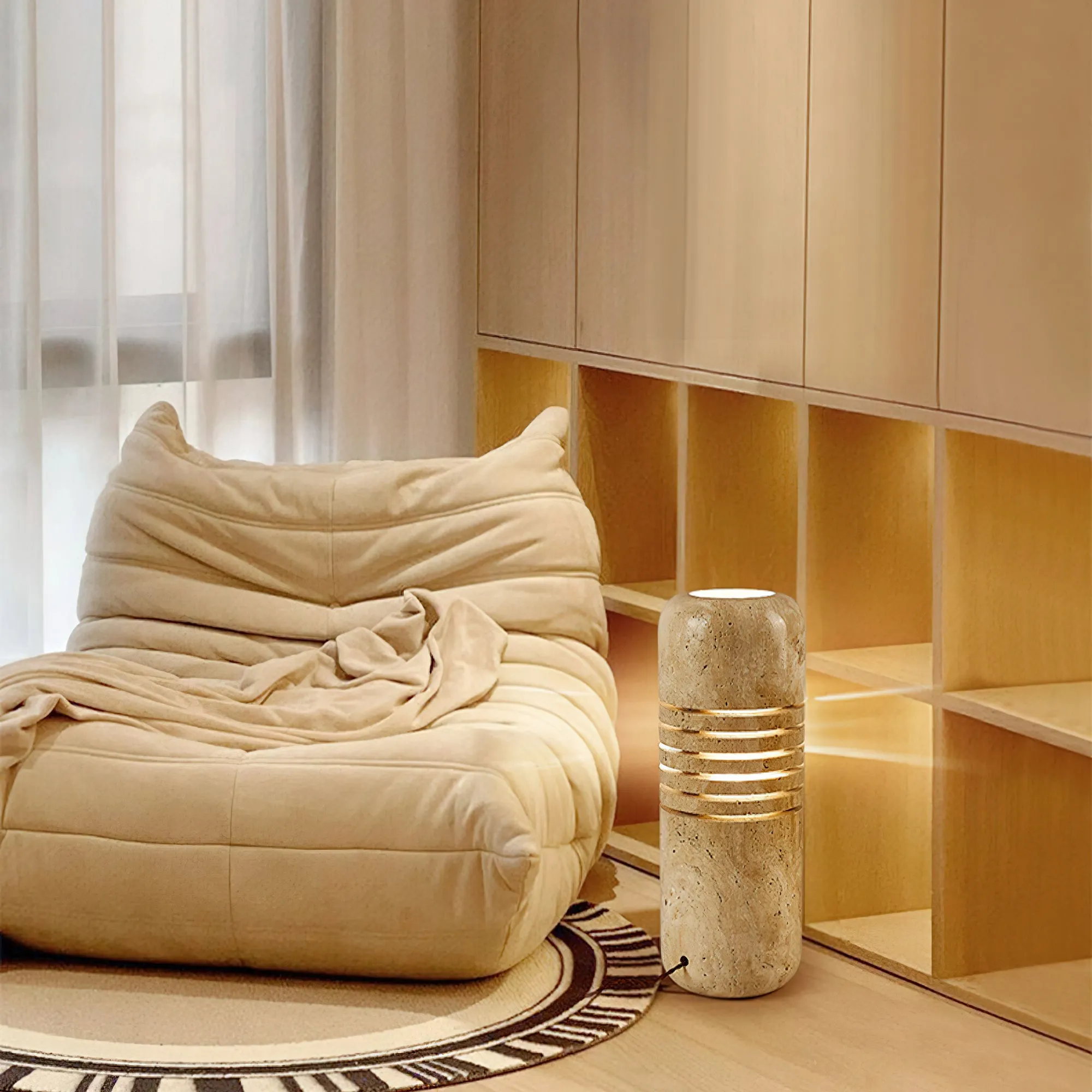 Big Stone Bucket Floor Lamp - Vakkerlight