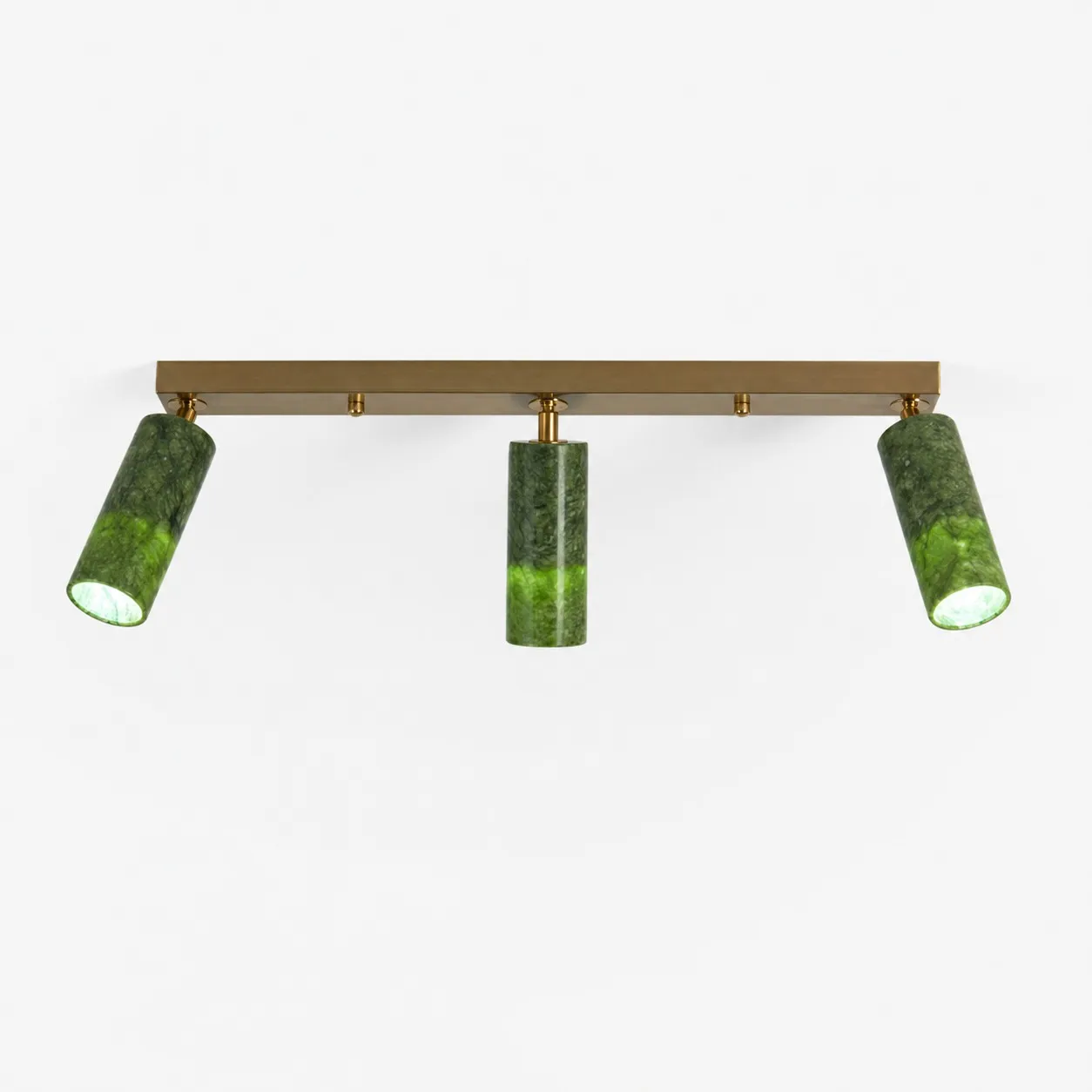 W-3433 natural jade flush mount ceiling light image 4