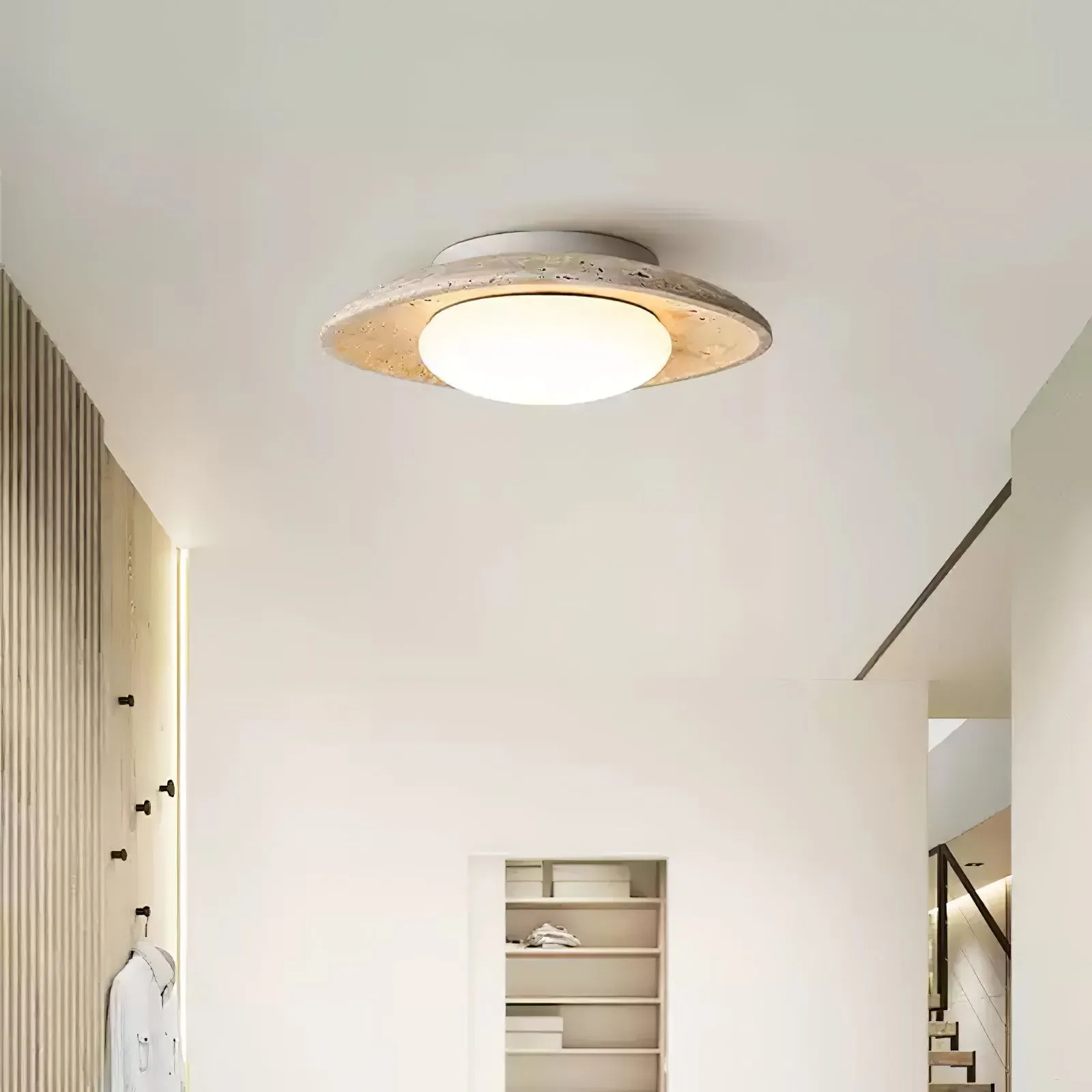 Luma Travertine Ceiling Light - Vakkerlight