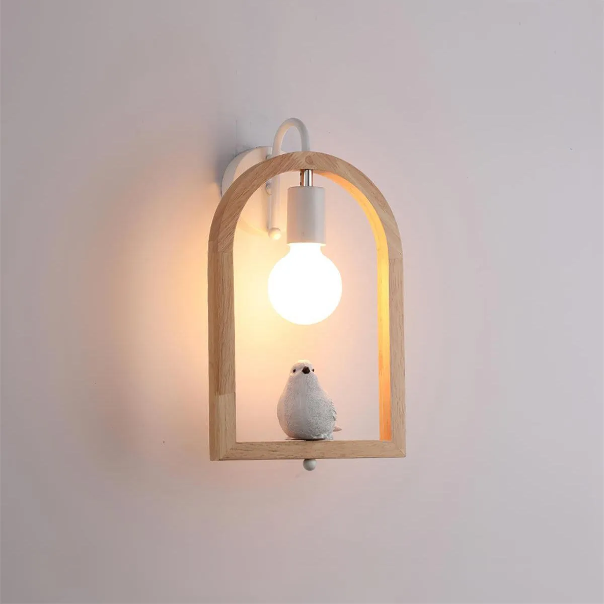 Wood Bird Resin Wall Light - Vakkerlight