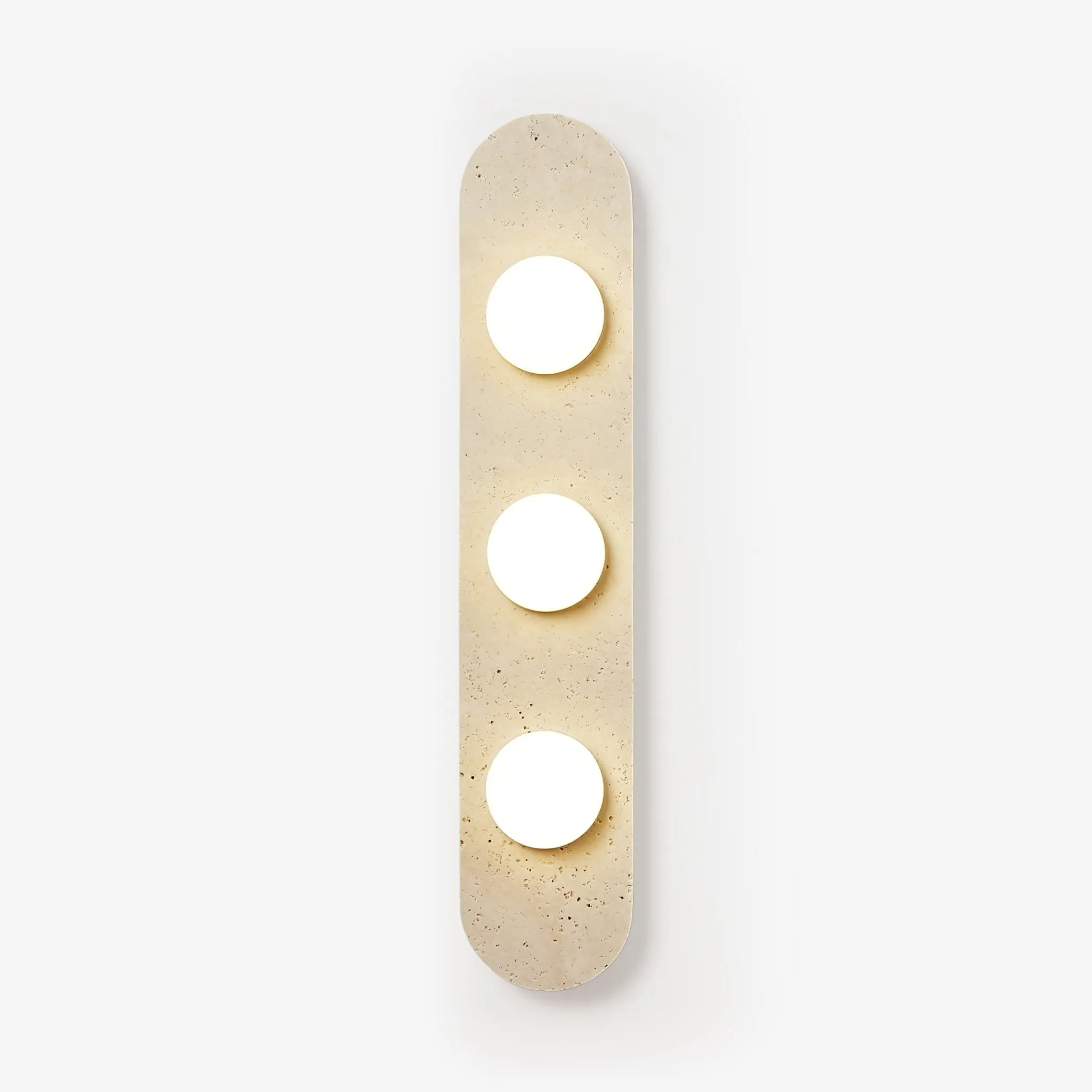 Rounded Travertine Wall Sconce - Vakkerlight