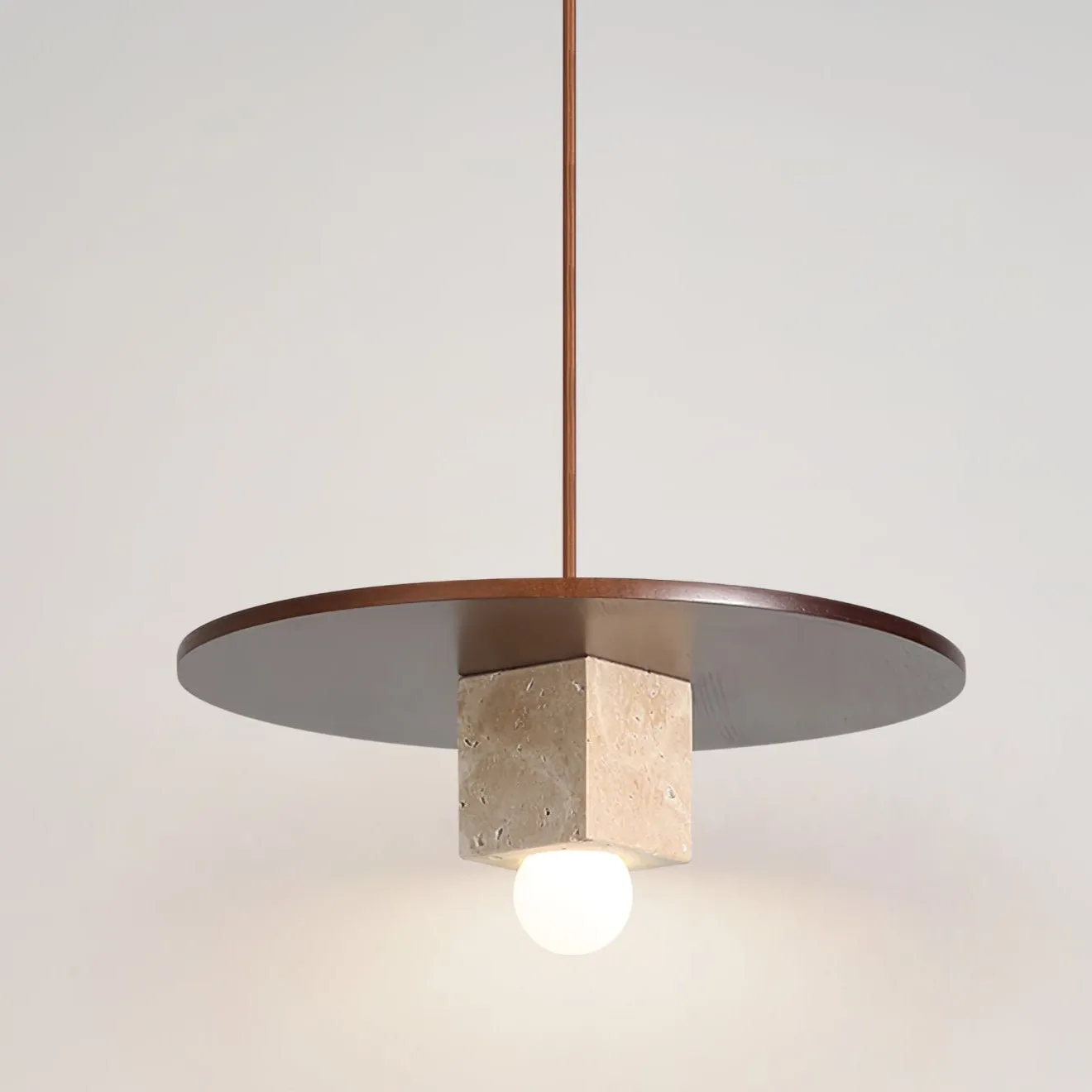 Tondo Stone Disc Pendant Light - Vakkerlight