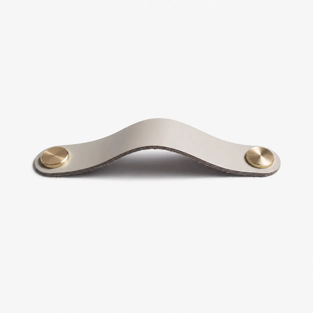 Cowhide leather and brass cabinet pull handle color and size option