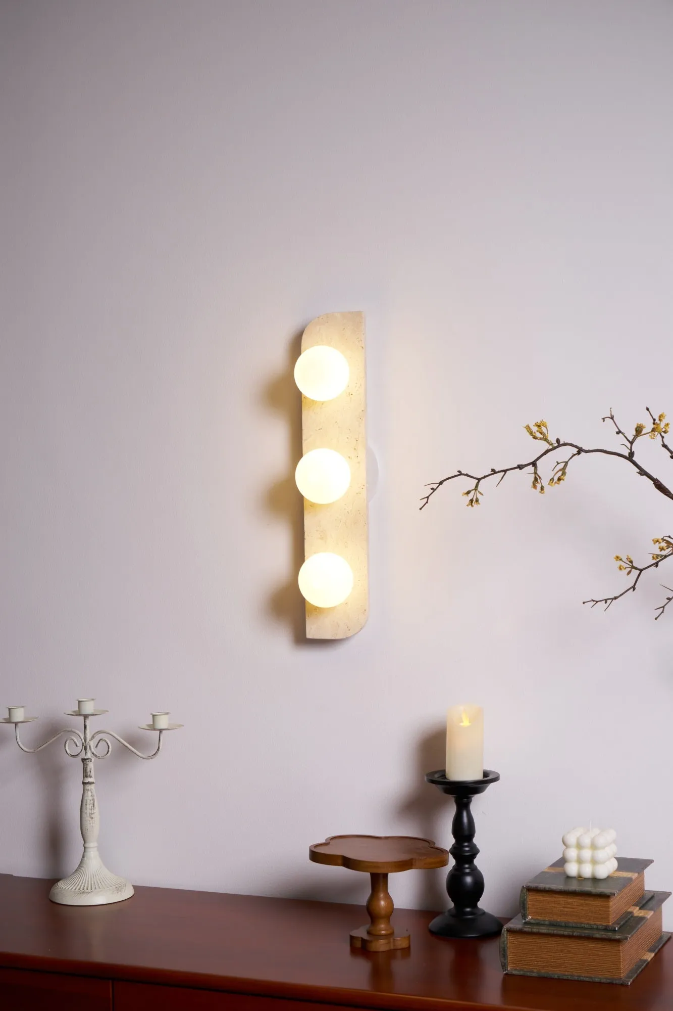 Elysian Travertine Wall Light - Vakkerlight