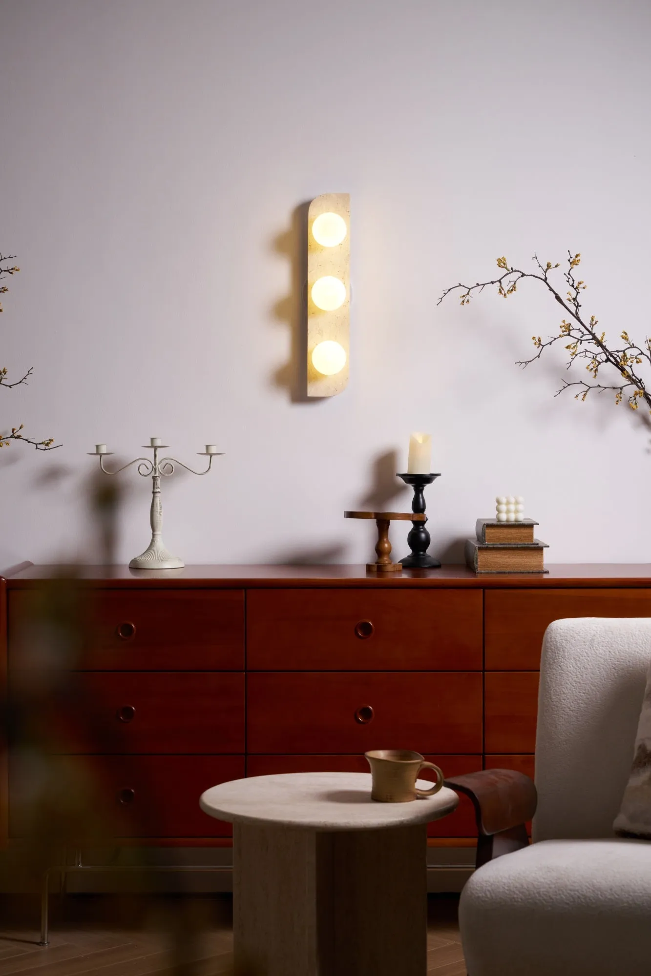 Elysian Travertine Wall Light - Vakkerlight