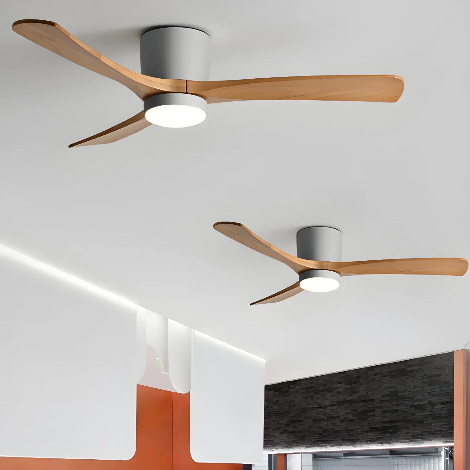 Nordic Wooden 42"/48" Ceiling Fan Light - Vakkerlight