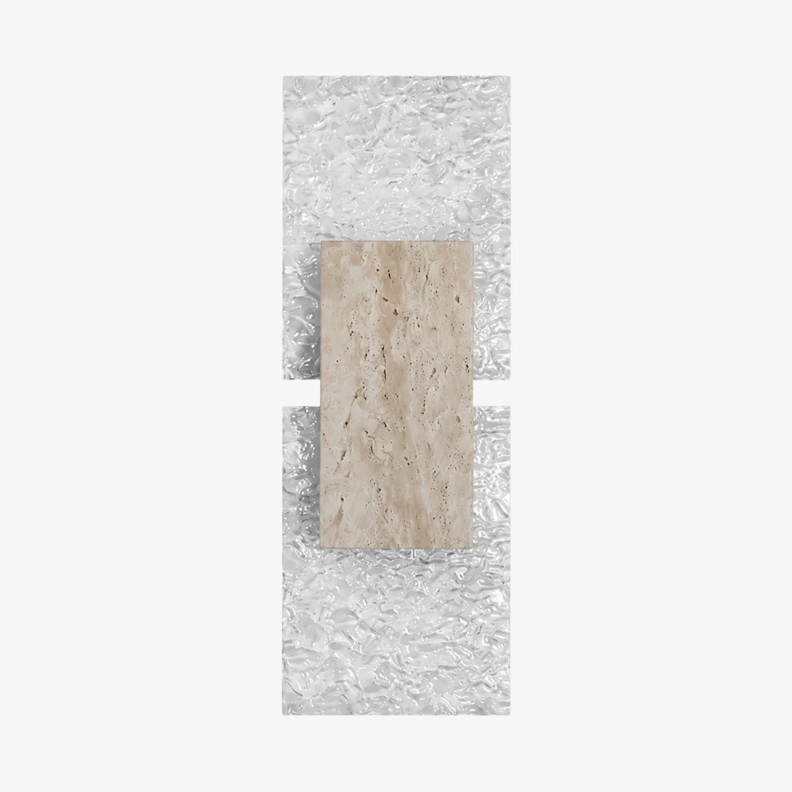 Millennium travertine acrylic wall sconce SKU