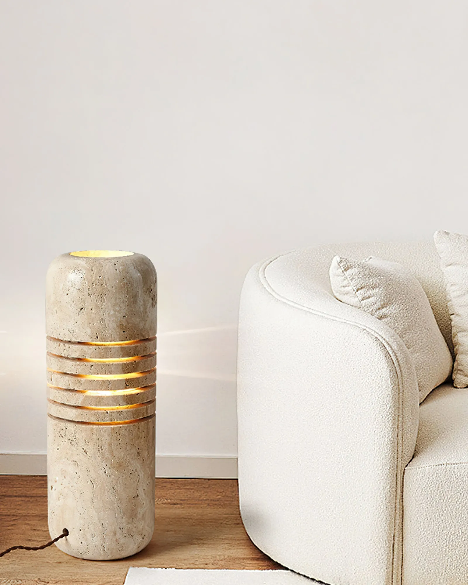 Big Stone Bucket Floor Lamp - Vakkerlight