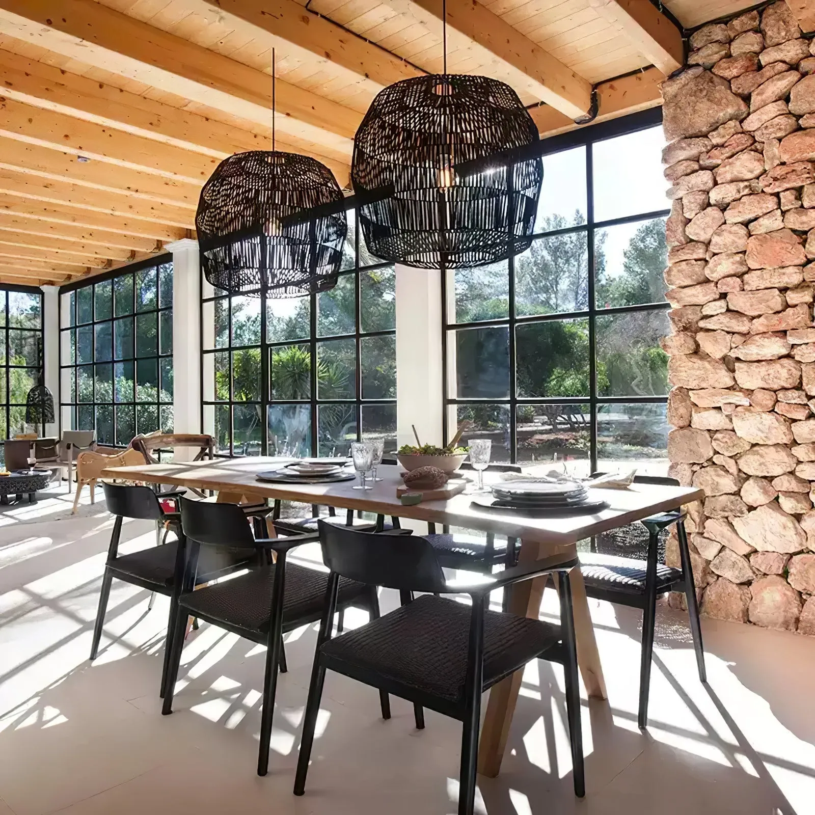 Sora Rattan Pendant Light - Vakkerlight