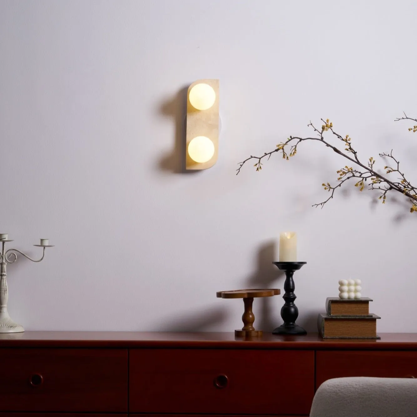 Elysian Travertine Wall Light - Vakkerlight