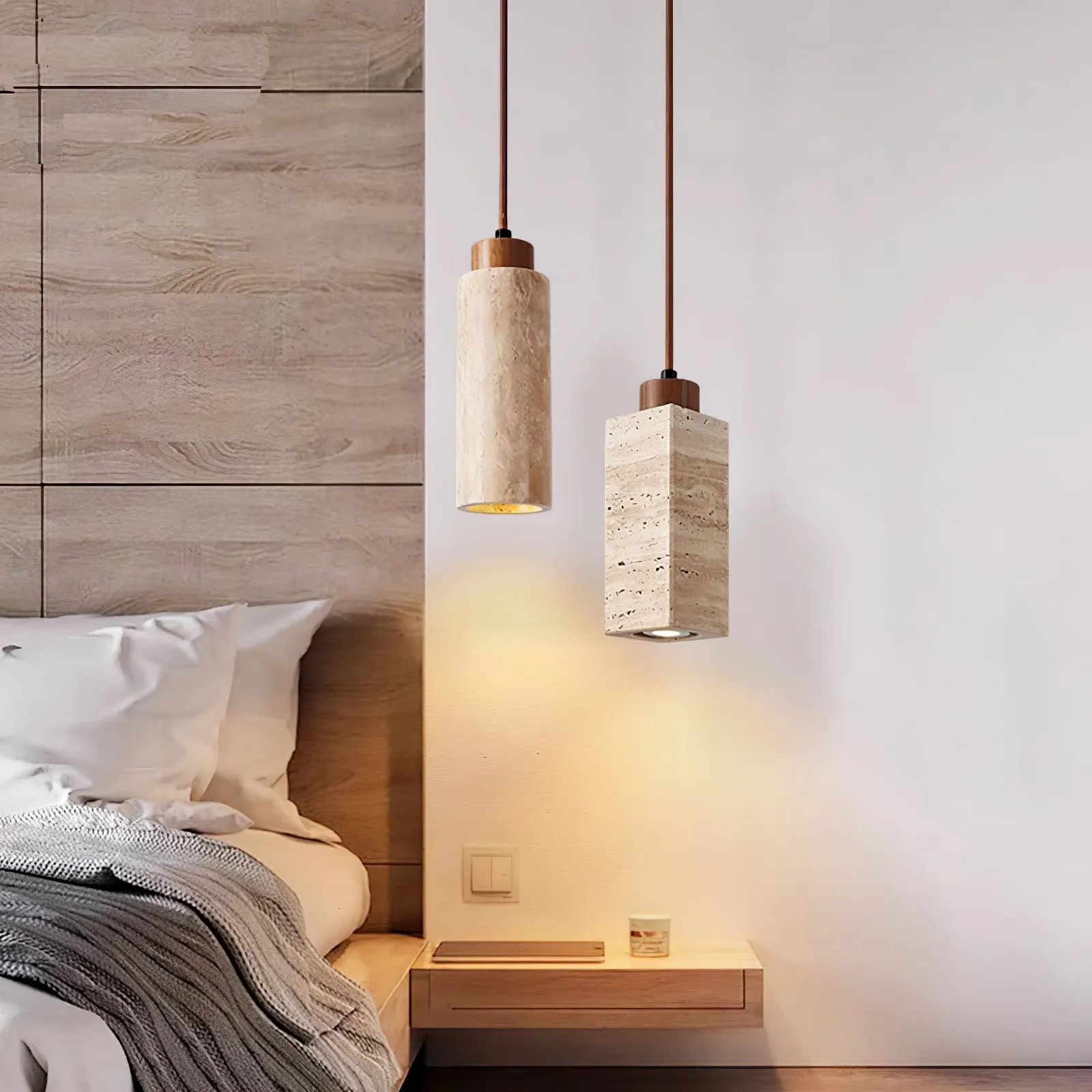 Solvara Travertine Pendant Lamp - Vakkerlight