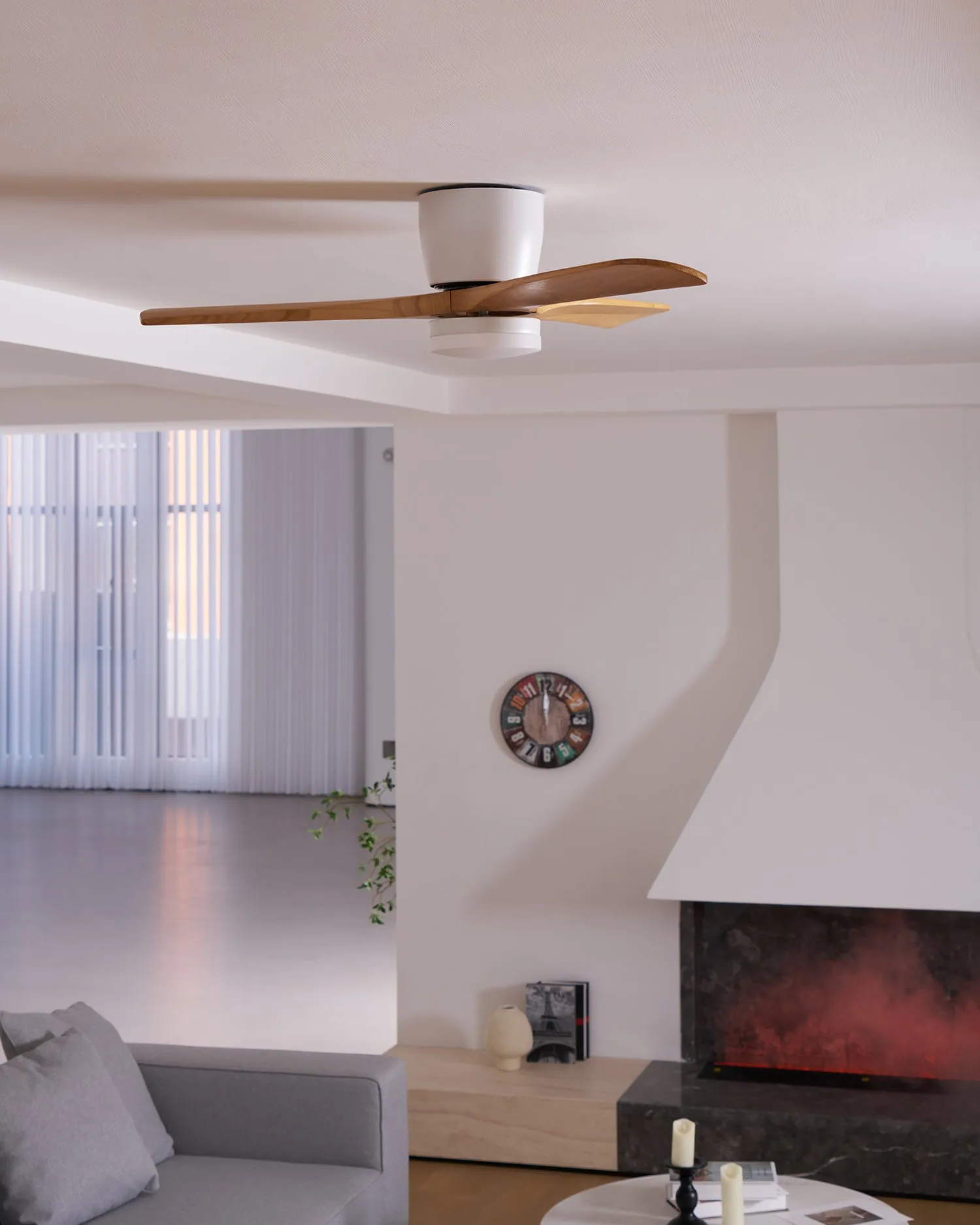 Nordic Wooden 42"/48" Ceiling Fan Light - Vakkerlight