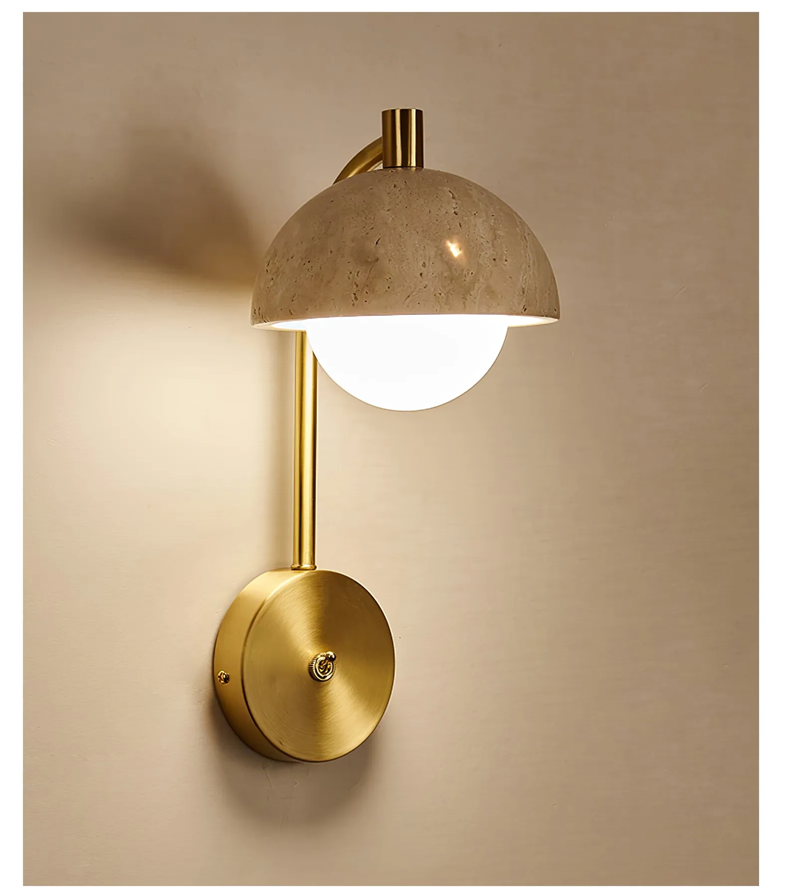 Vellum Travertine Wall Lamp - Vakkerlight