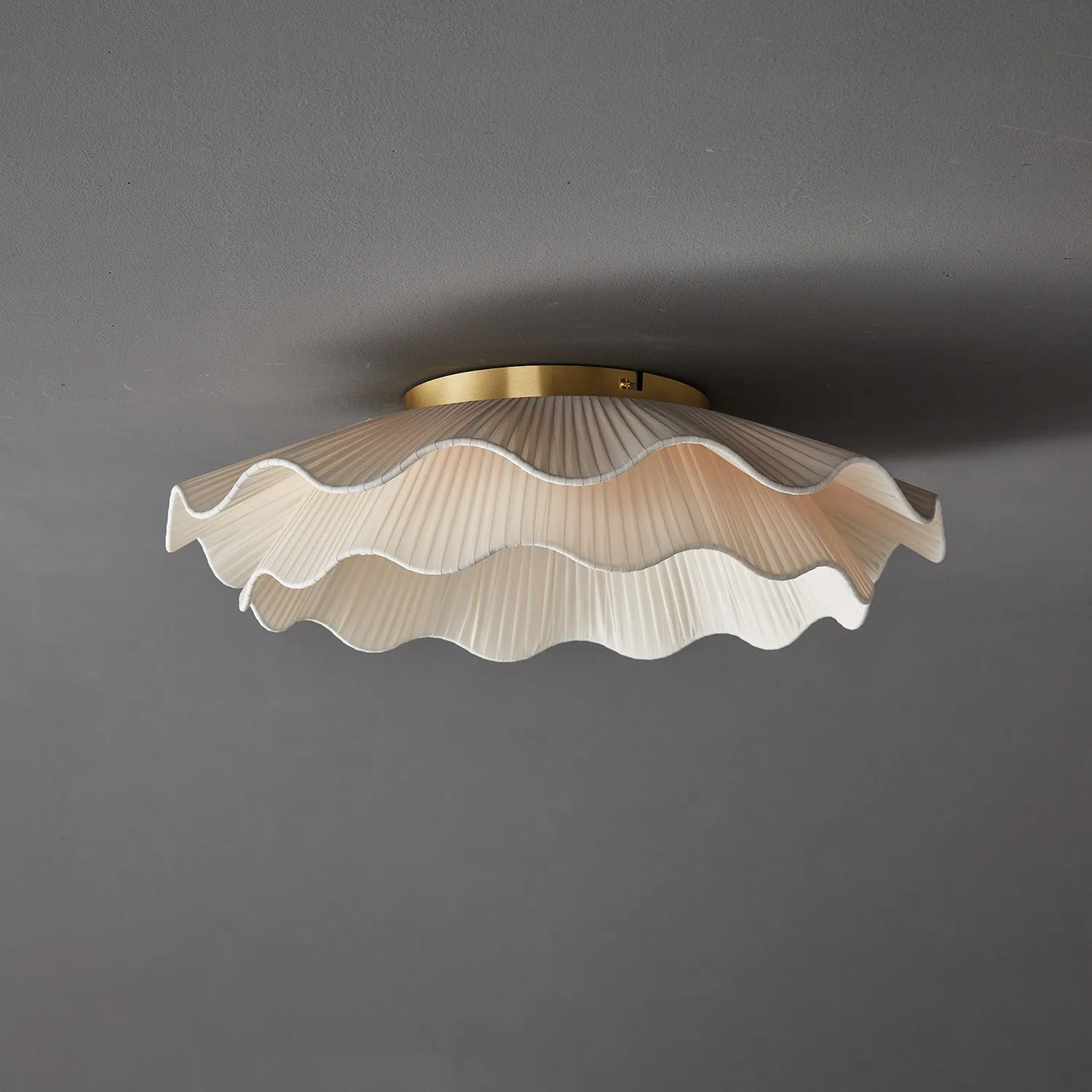 Arwen Fabric Wave Ceiling Lamp - Vakkerlight