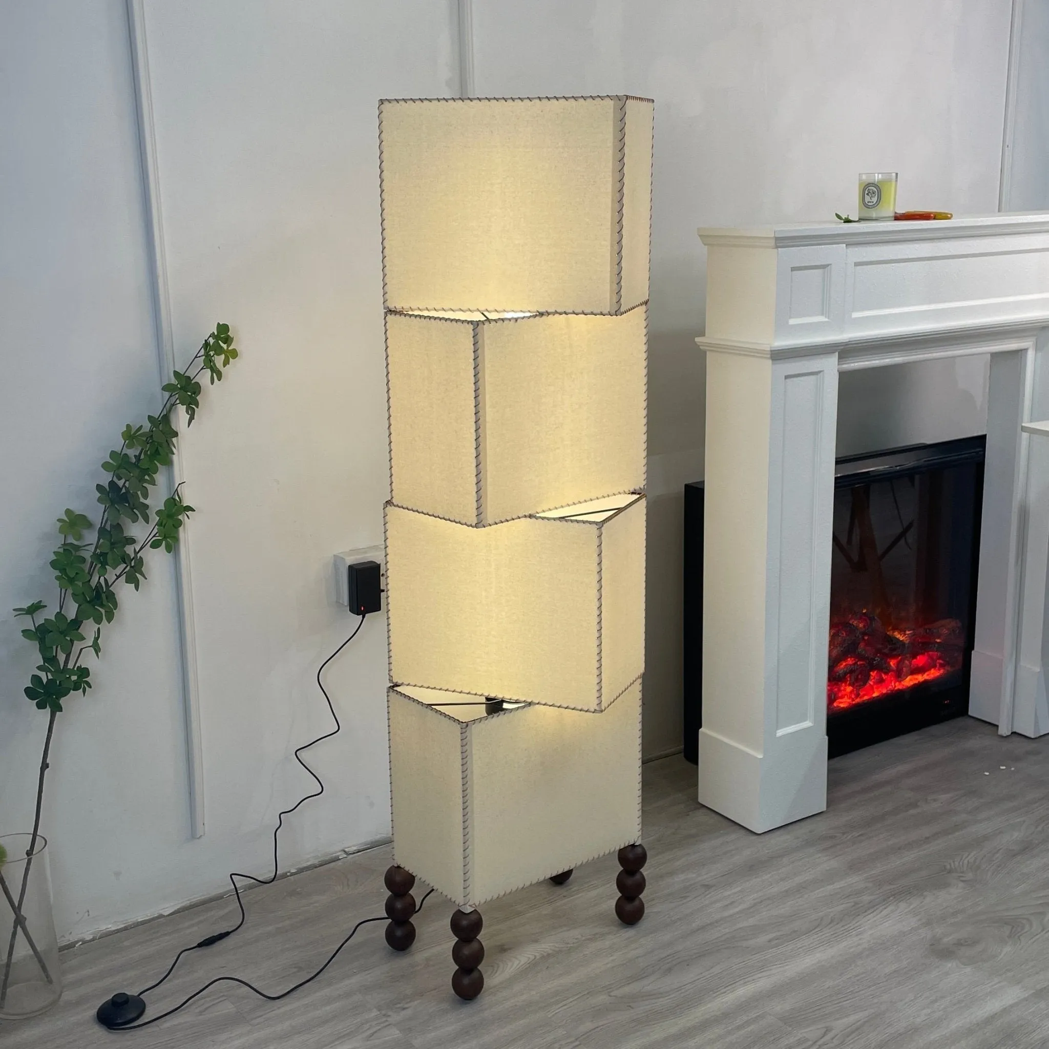 Cubia Fabric Floor Lamp - Vakkerlight
