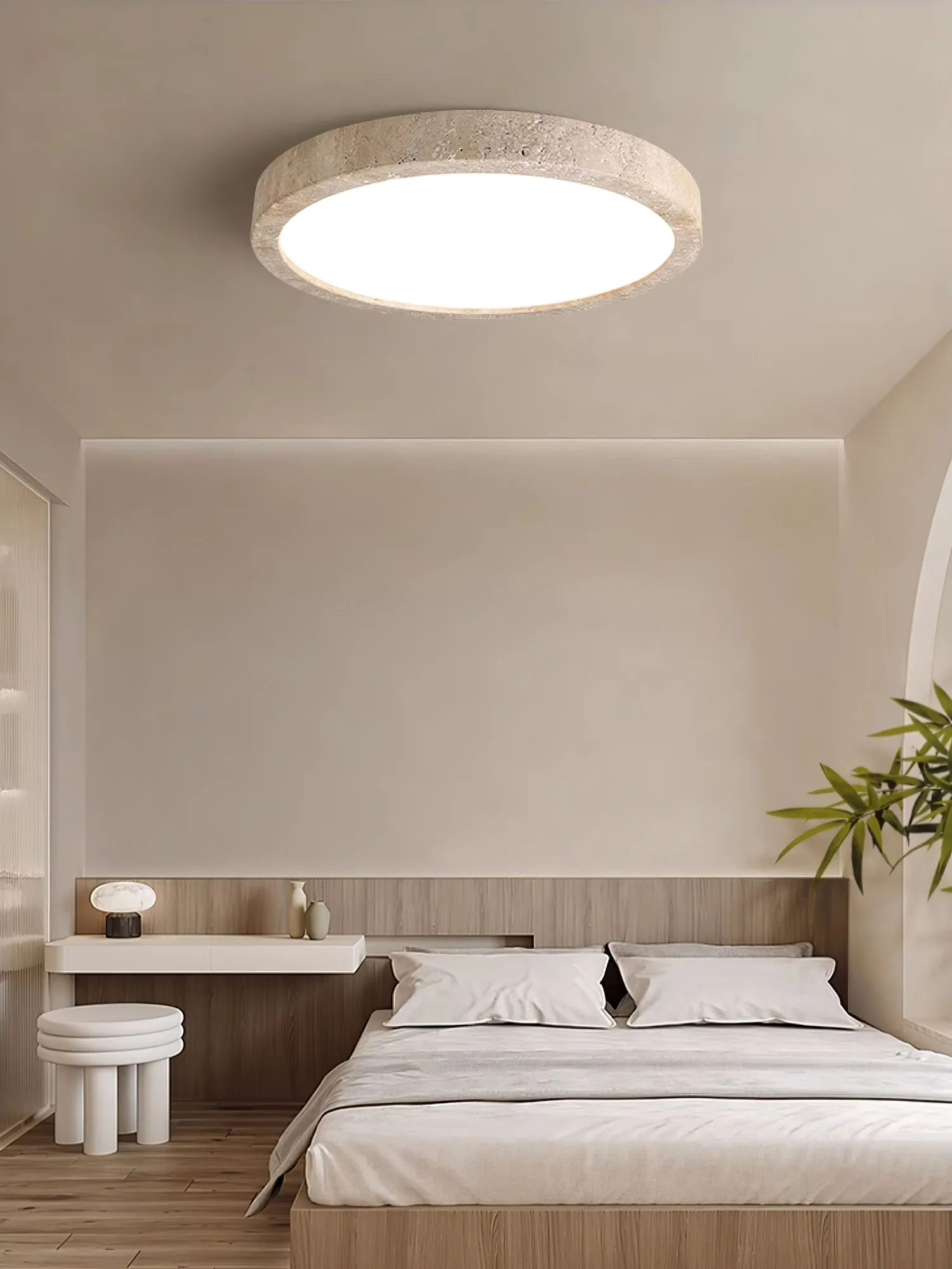 Horizon Travertine Ceiling Light - Vakkerlight